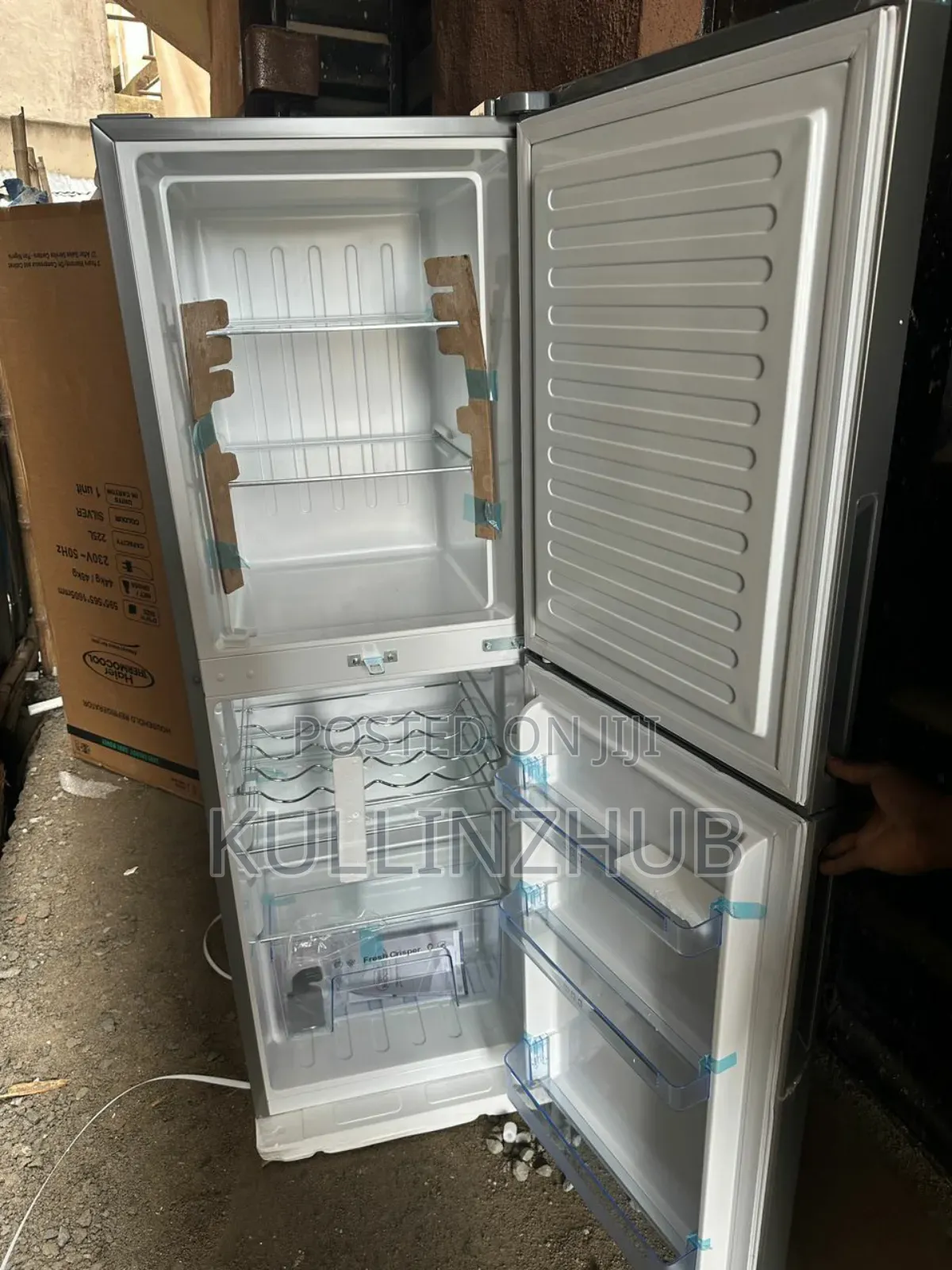 Haier Thermocool Double Door Fridge 250blux 225 L R6 Silver