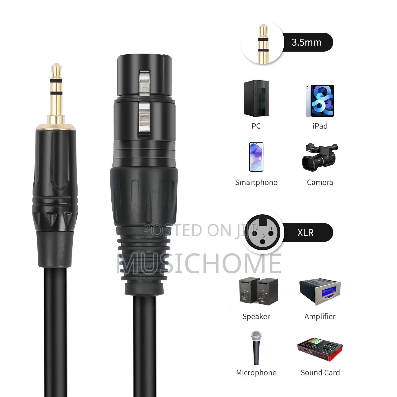 20m 3.5mm Trs To Xlr