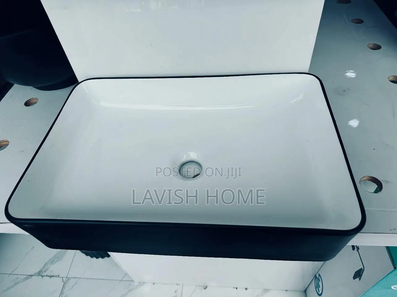 Black and White Countertops Basin