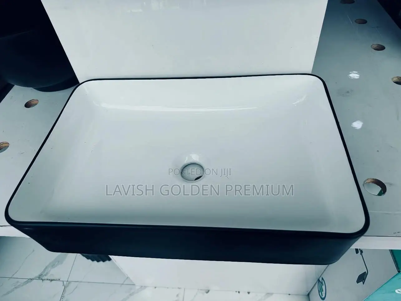 Black and White Countertops Basin
