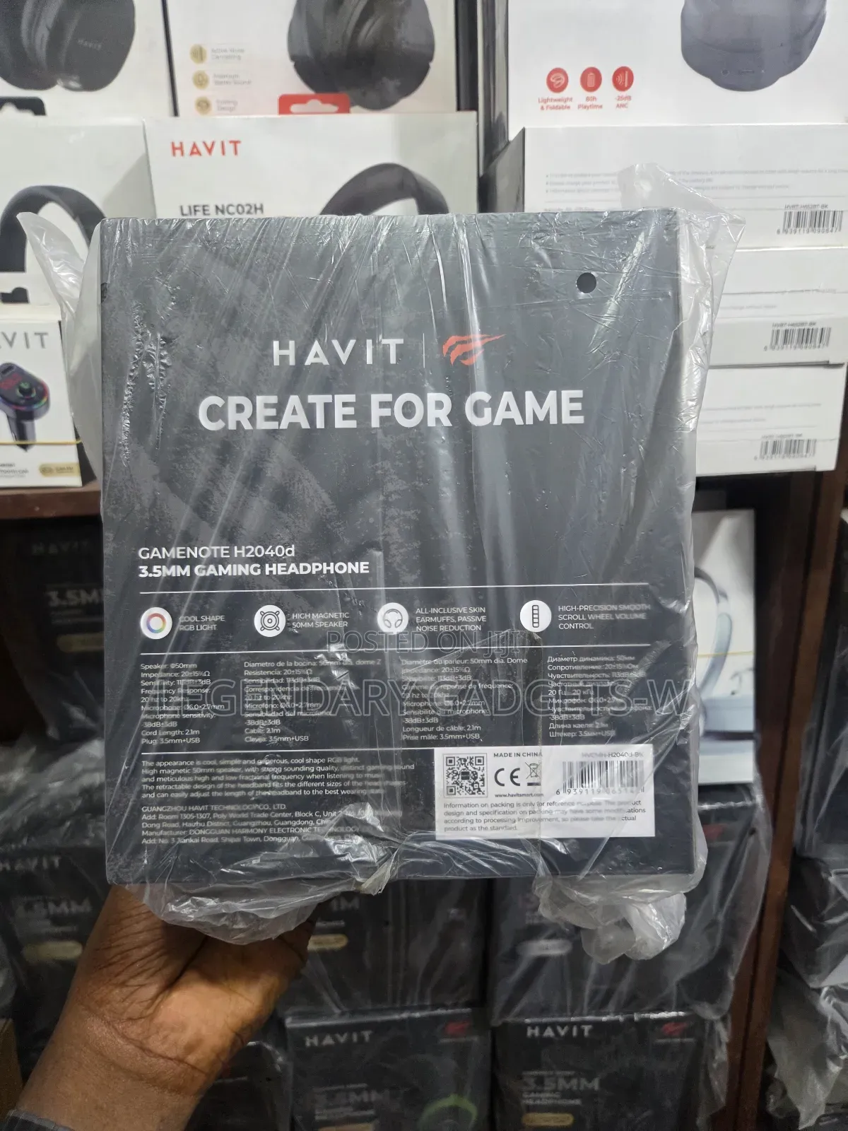 Brand New Havit Gamenote H2040d Gaming Headphone