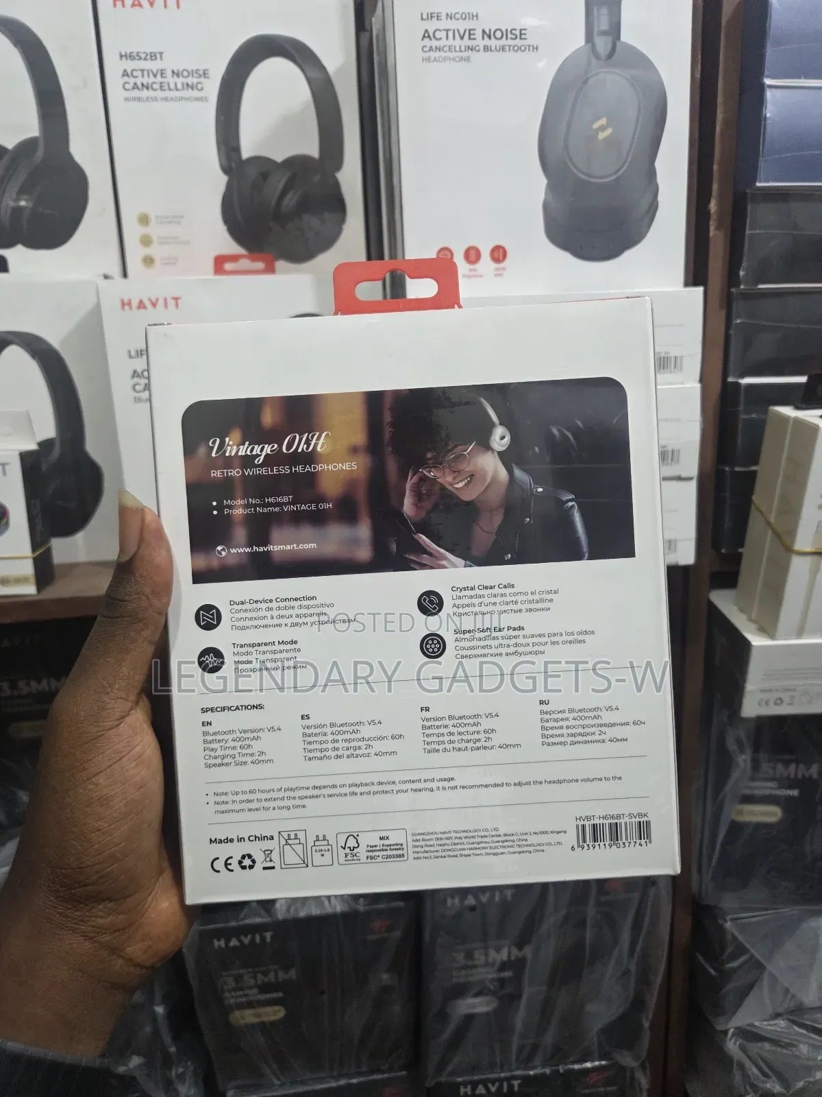 Brand New Havit Vintage 01h Retro Wireless Headphone