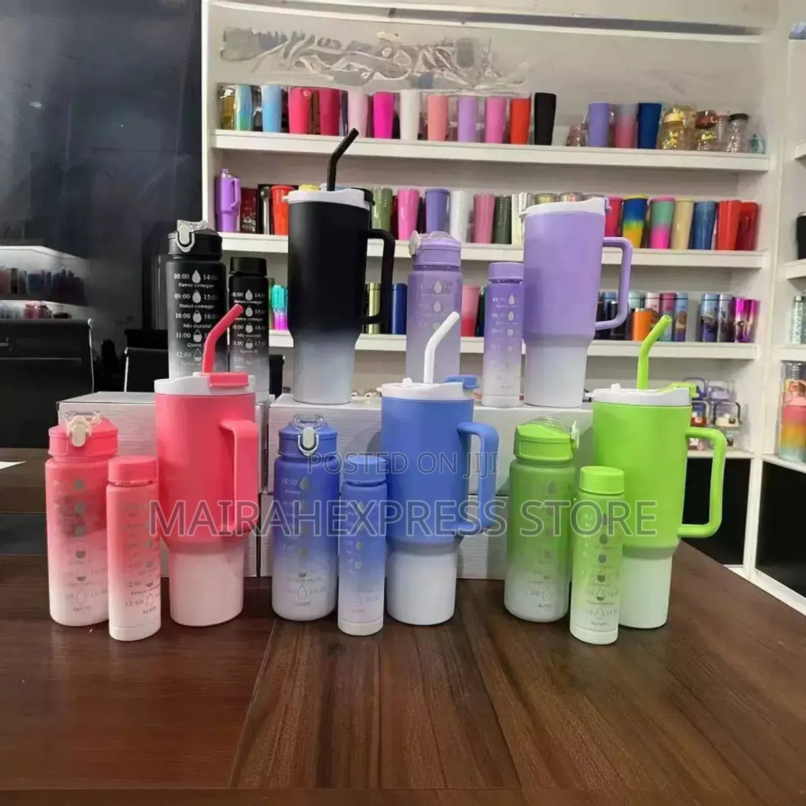 3pcs/Set Gradient Water Bottles Hmk