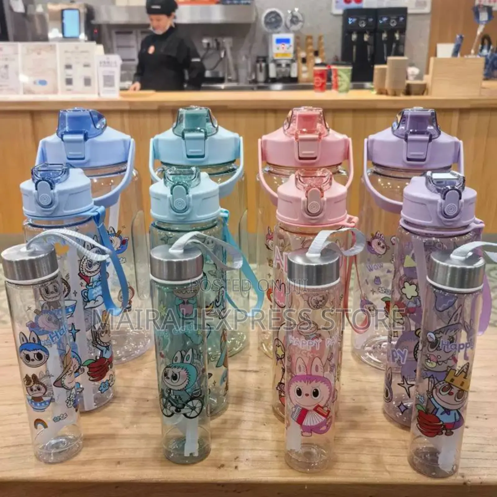 3pcs/Set High Quality Cute Cartoon Water Bottle HMK