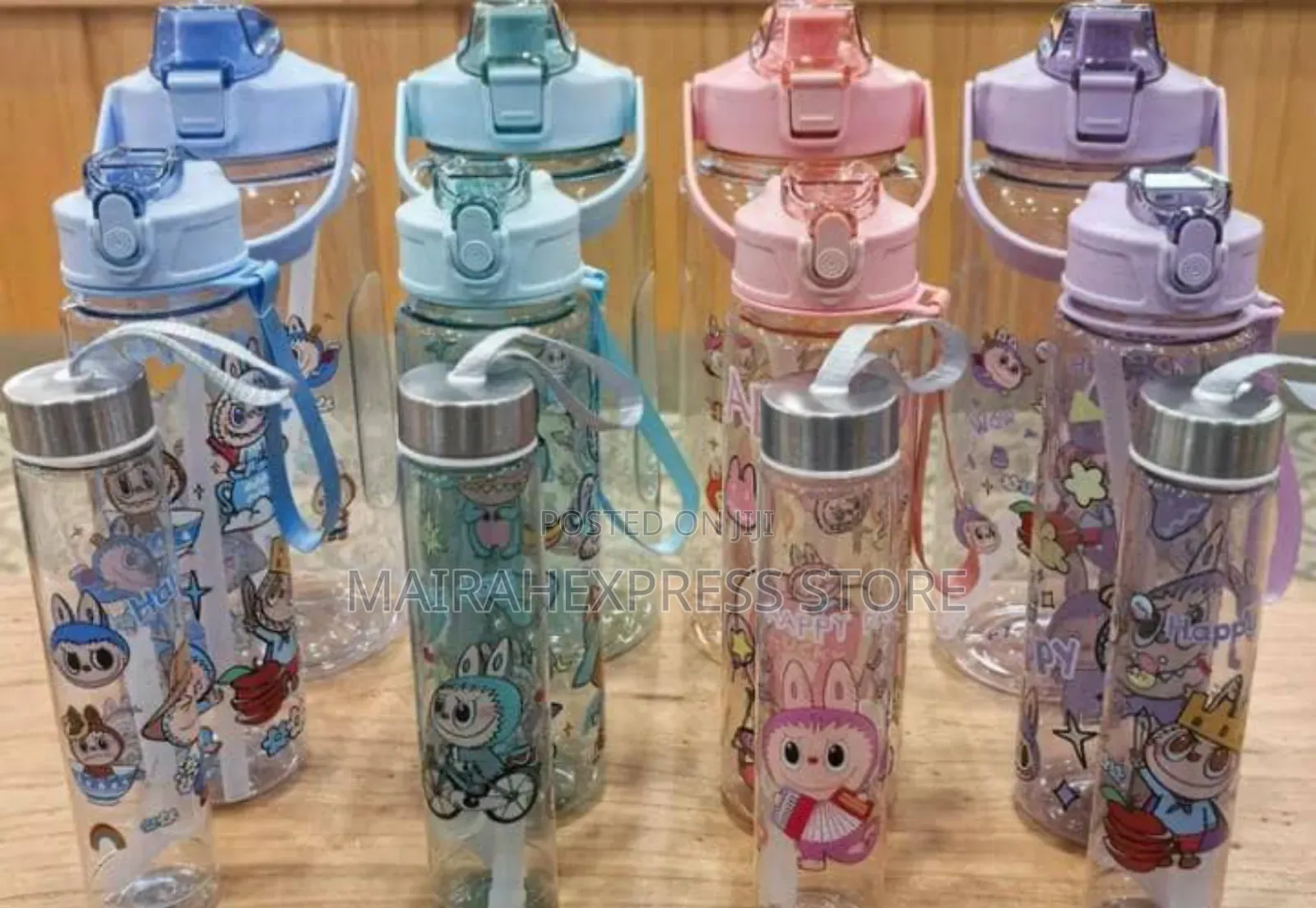 3pcs/Set High Quality Cute Cartoon Water Bottle HMK