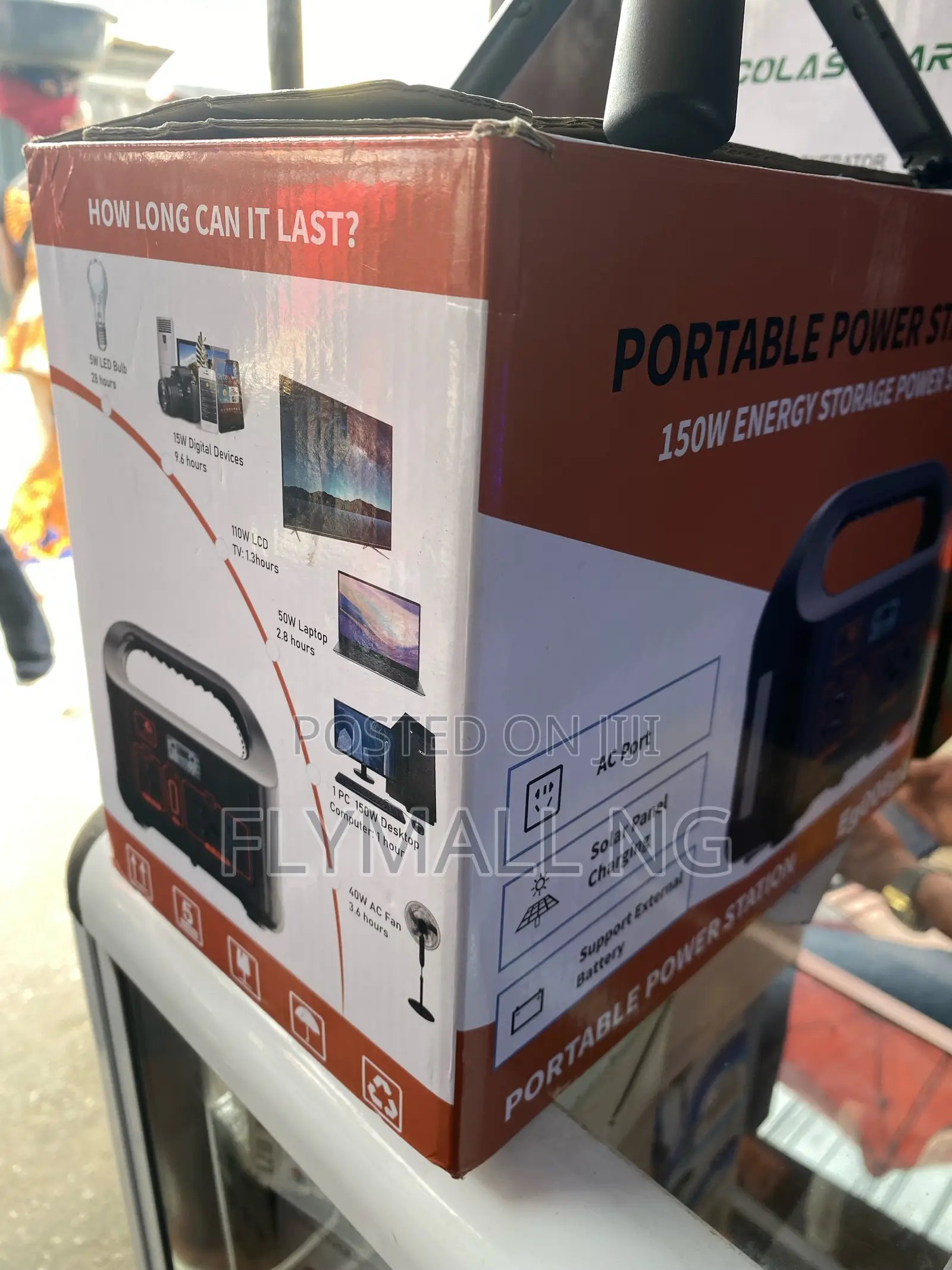 Portable Power Station 150watts Solar Generator Eg008pb