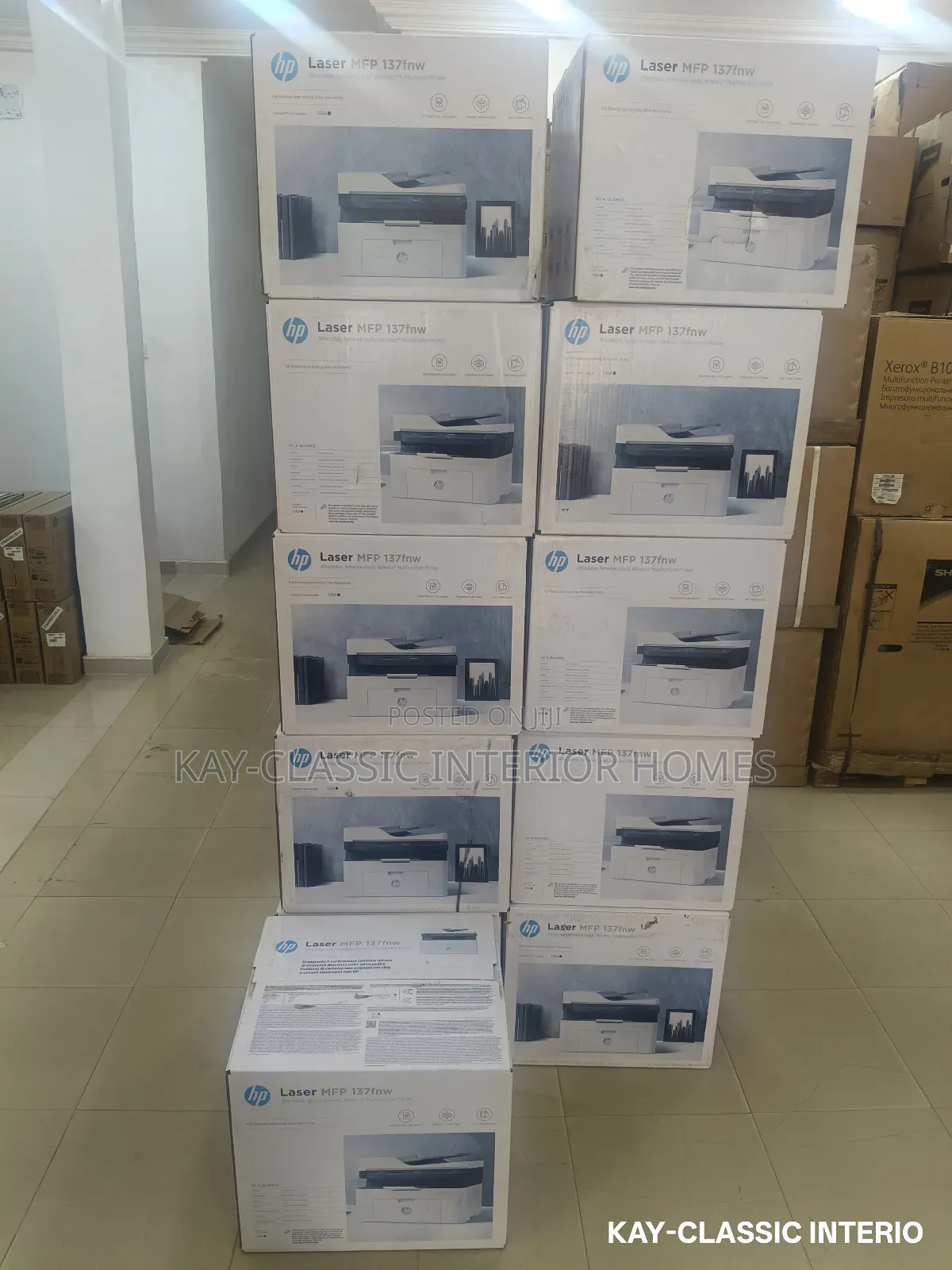 Hp Laser Printer 137fnw Black And White Printer