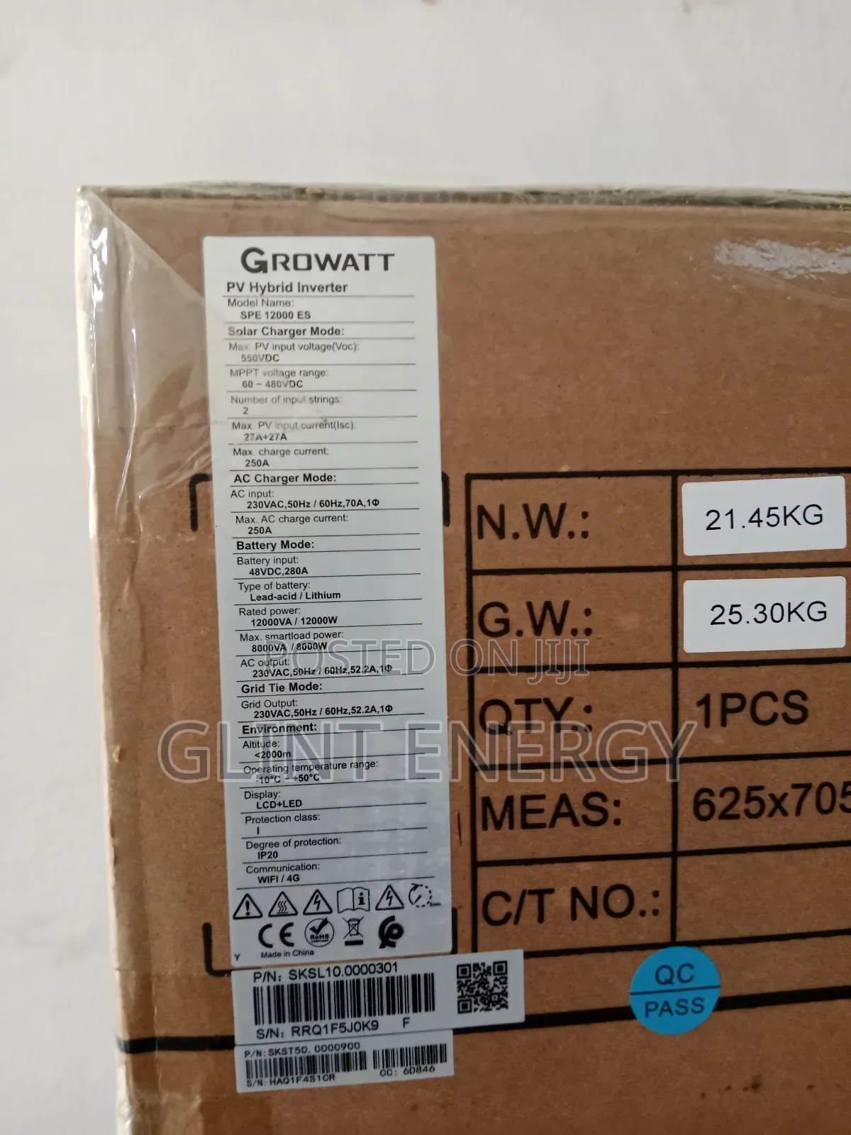 12kva 48v Spe 12 Es Growatt Hybrid Inverter