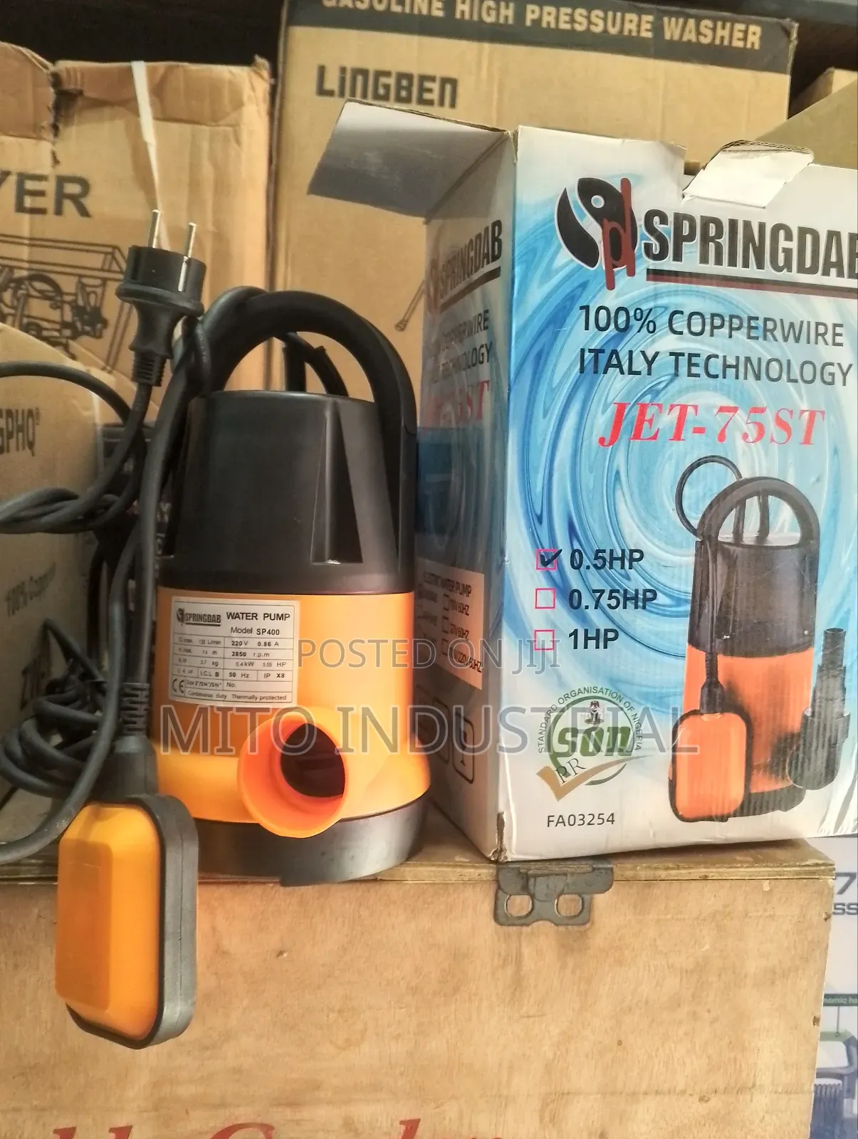 Springdab Jet-75st Submersible Water Pump