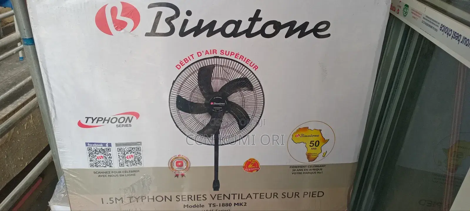 Binatone 18 Inch Standing Fan.2 Years Warranty