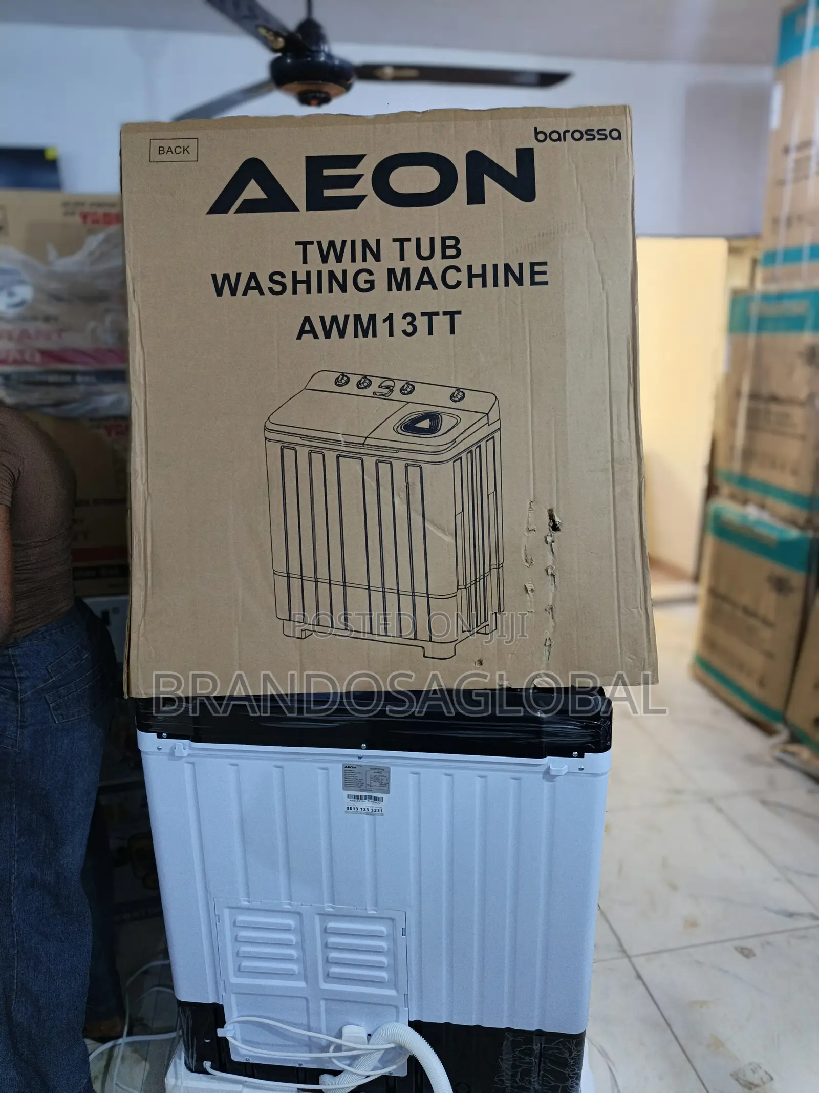 Powerful-Motor Aeon 13kg Twin Tub Awm 13tt