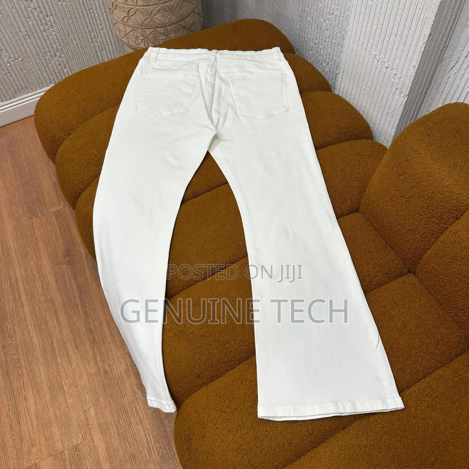 *Plain White Flare Denim Jean In Store* *Size: 30-36*