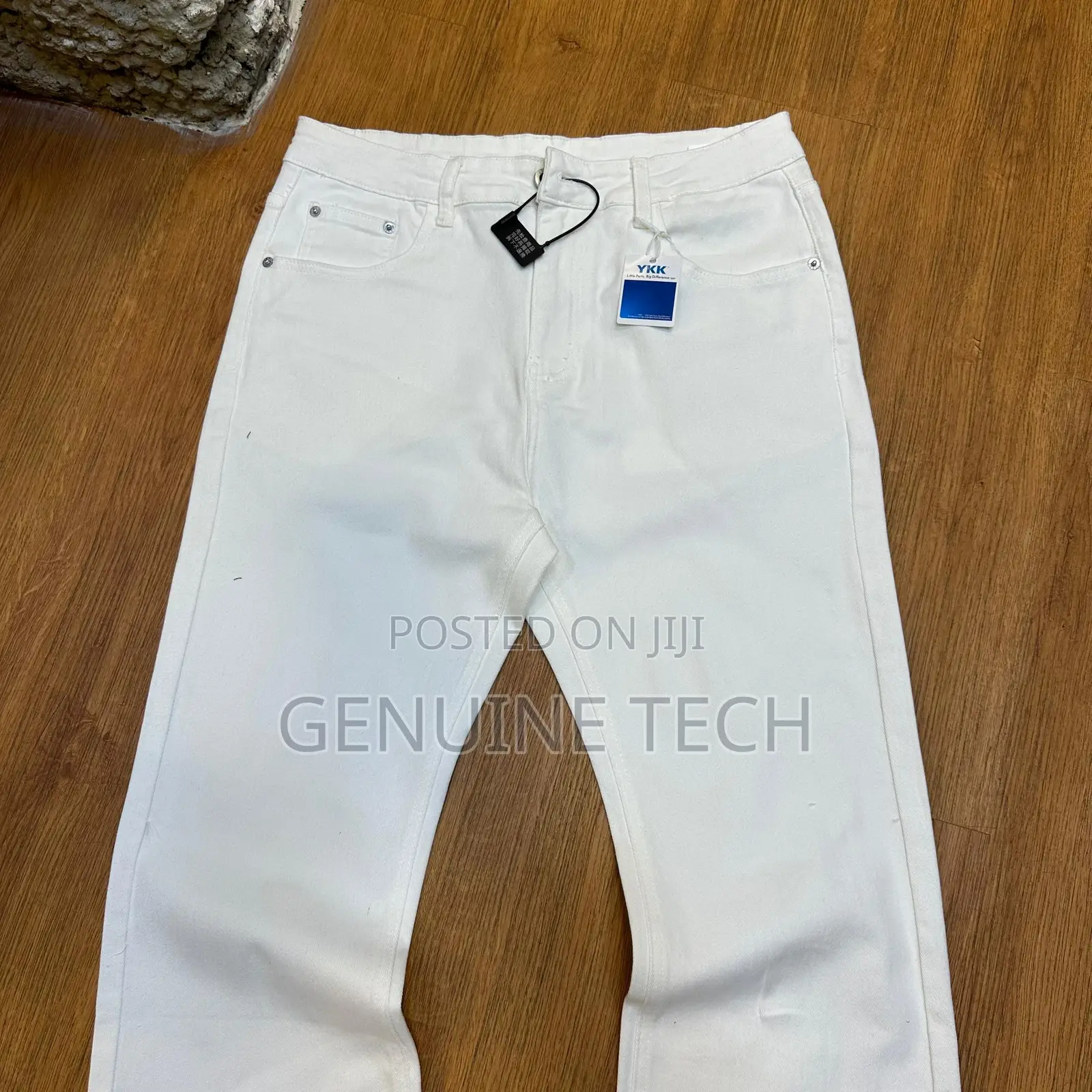 *Plain White Flare Denim Jean In Store* *Size: 30-36*