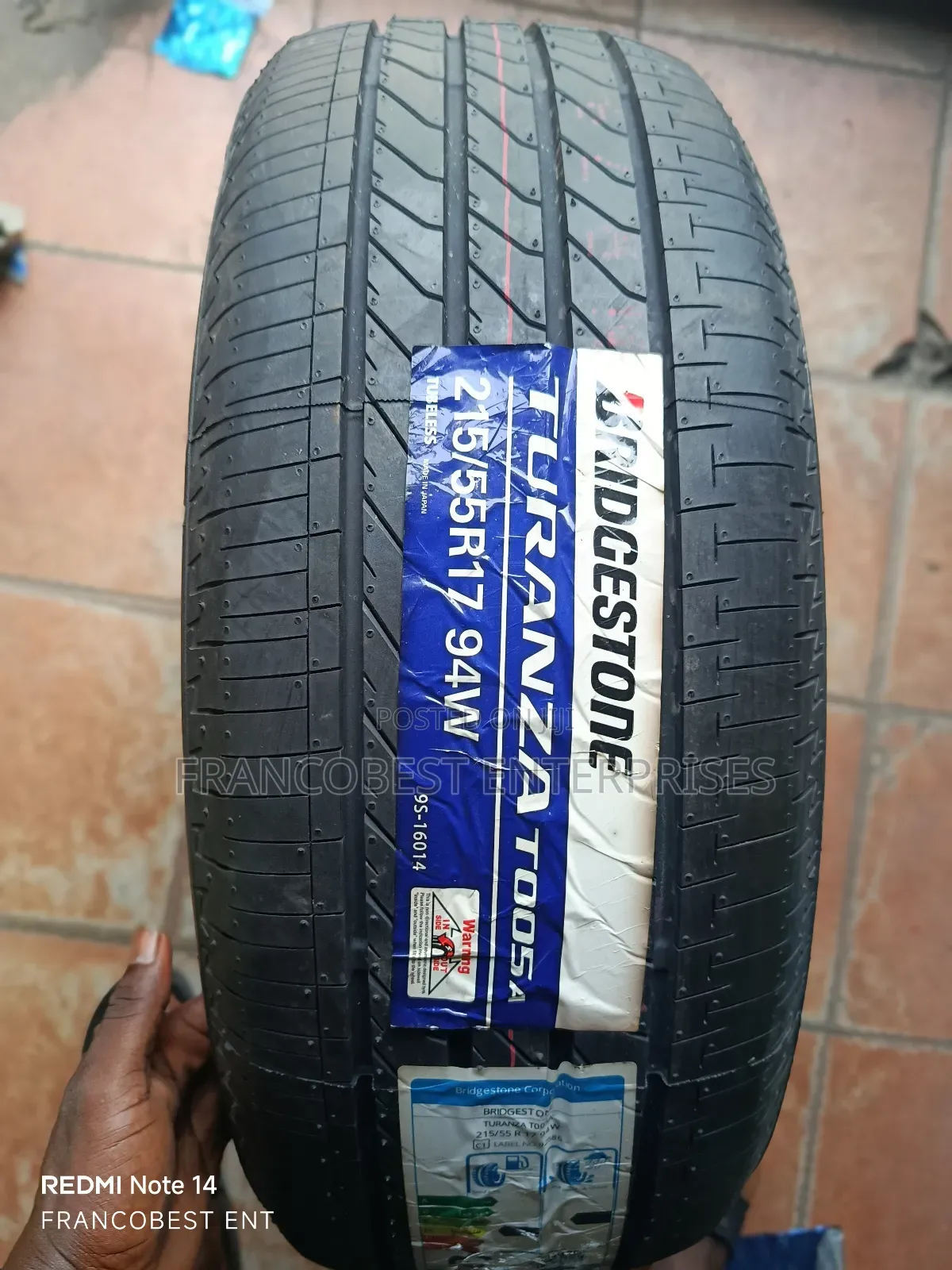215/55r17 Bridgestone Tire