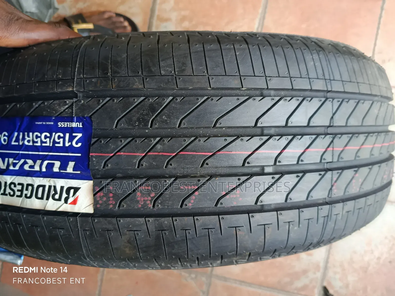 215/55r17 Bridgestone Tire