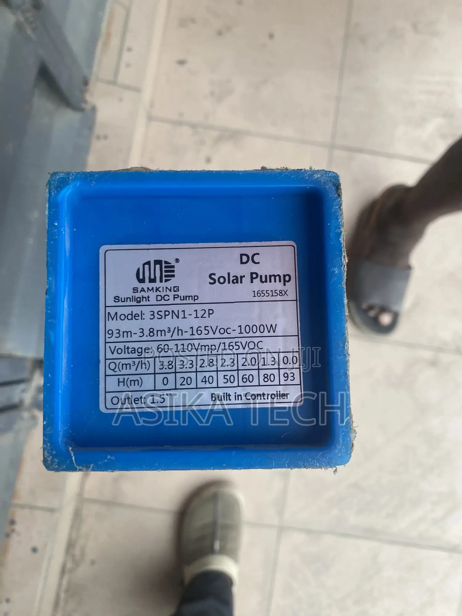 Samking Dc Solar Submersible Slim Pump – 0.75hp | 93m Head