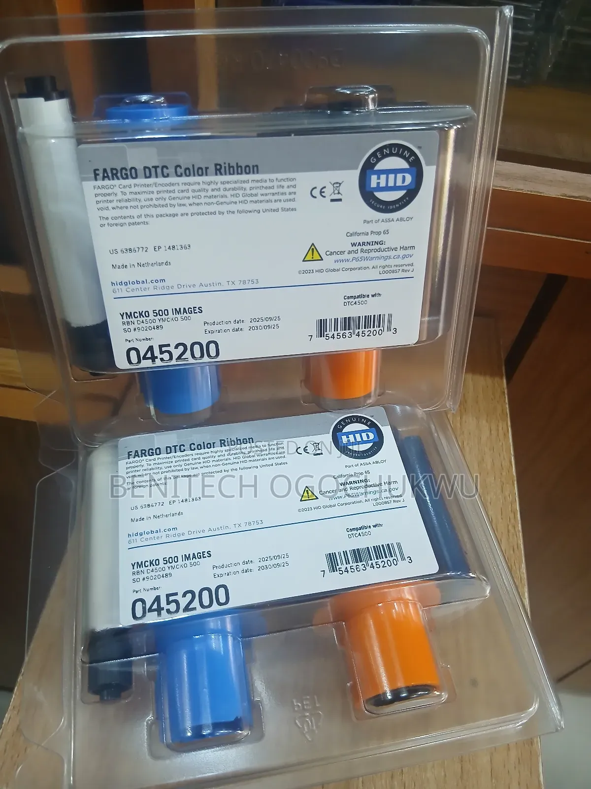 Fargo Dtc Color Ribbon Ymcko 500 Images Genuine Hid Products