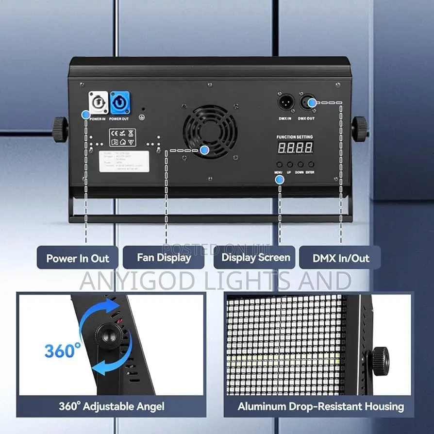 Led Stage Strobe Wash Light RGB for Dj, Party Wedding Church Bar Etc.
