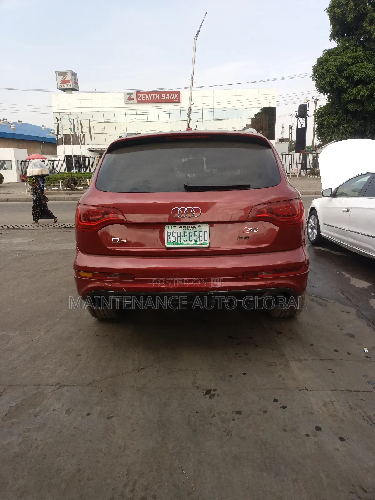 Audi Q7 3.0T Premium quattro 4dr SUV AWD (3.0L 6cyl S/C 8A) 2014 Red
