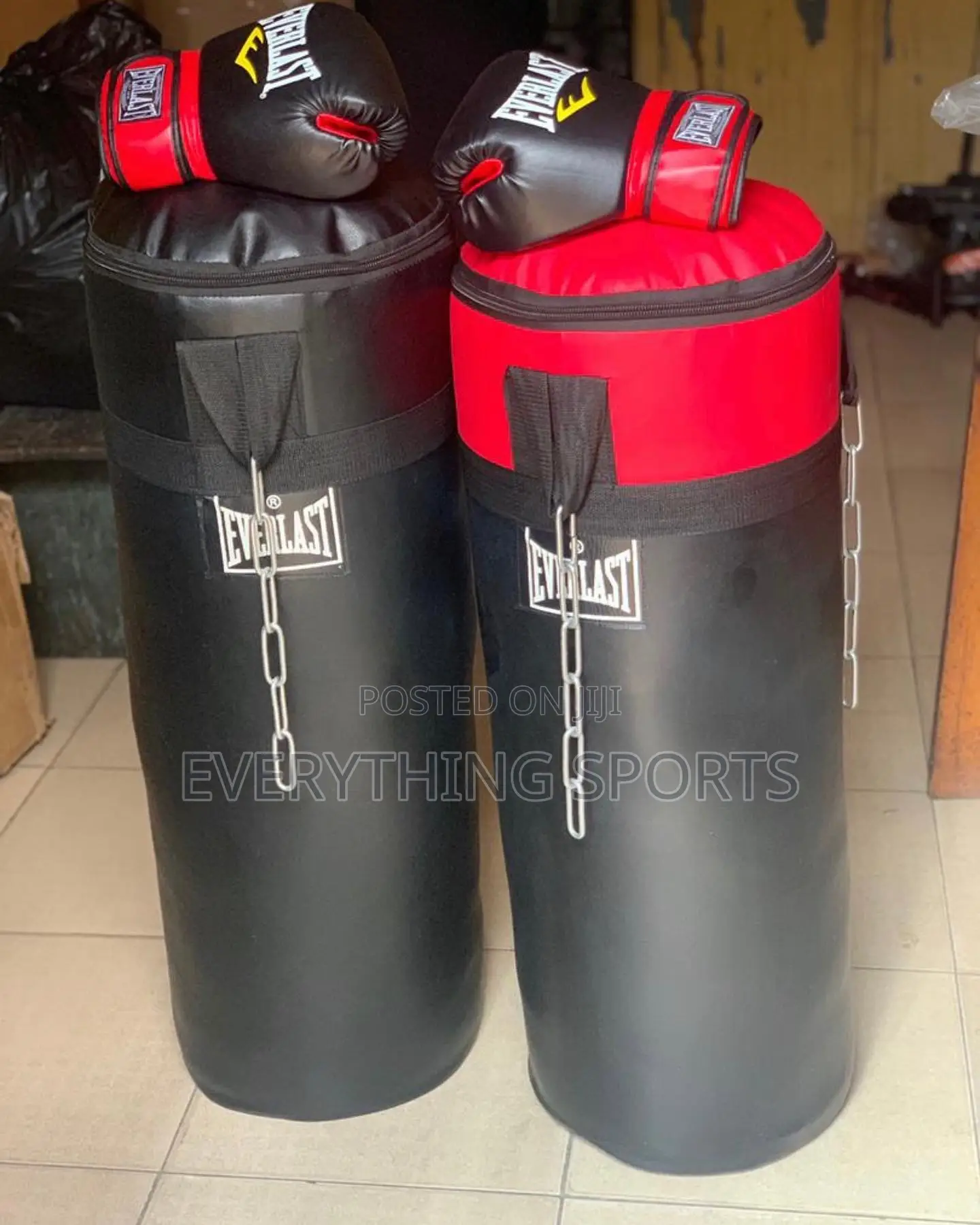 Punching Bag and Gloves