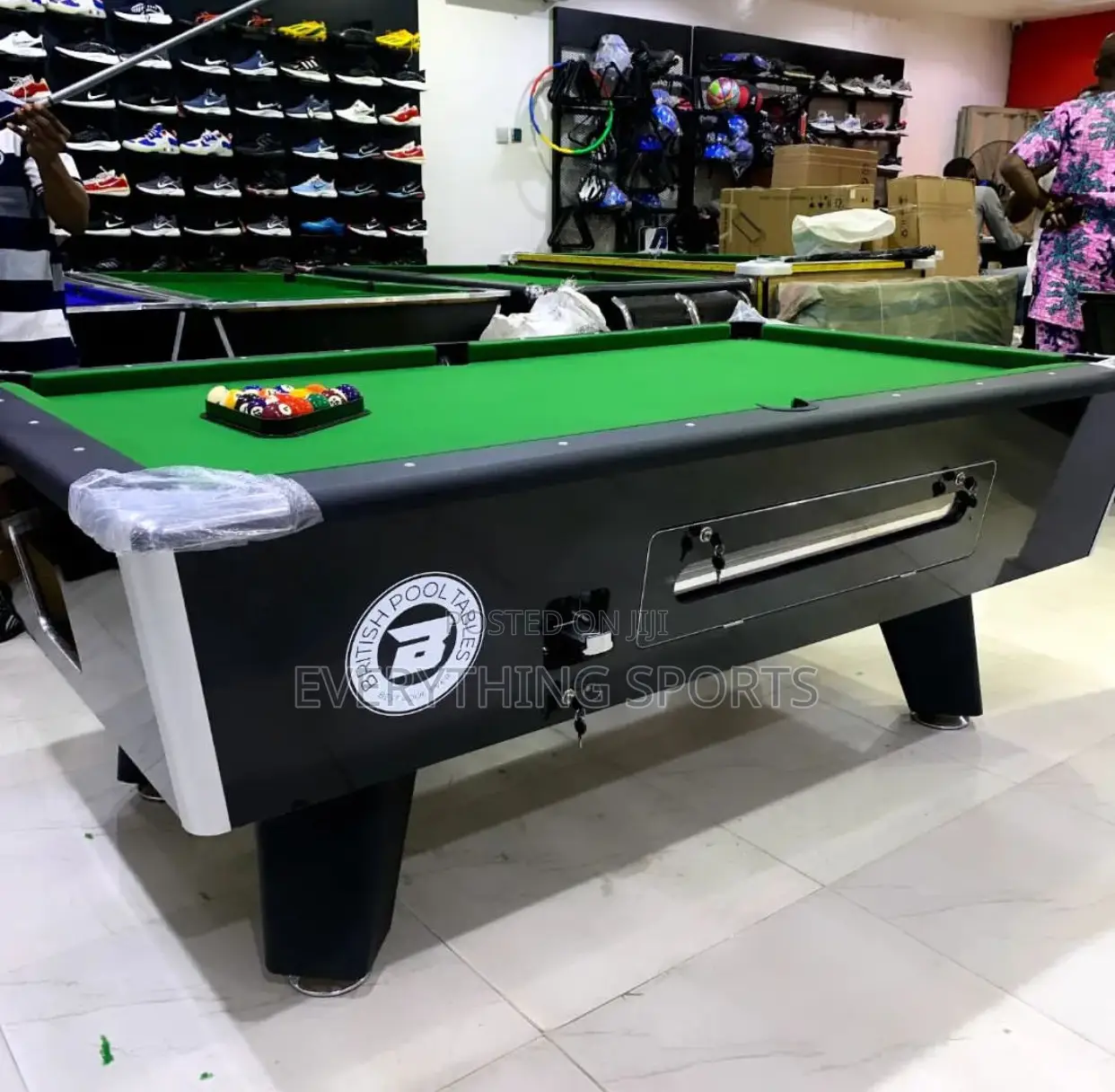 British Coin and Marble Snooker Table