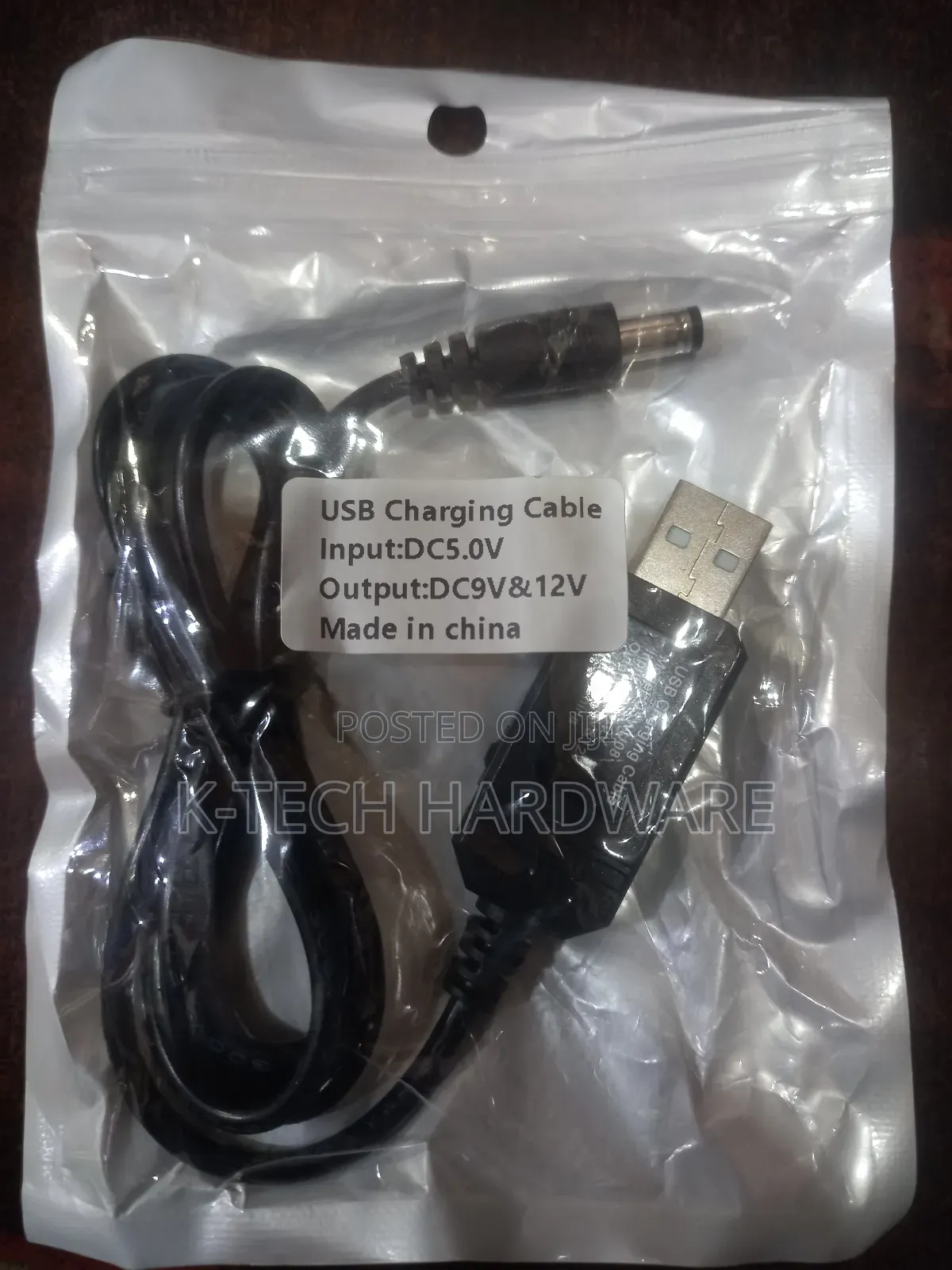 Dc 5v to 9v or 12v Usb Step-Up Boost Converter Cable for Router