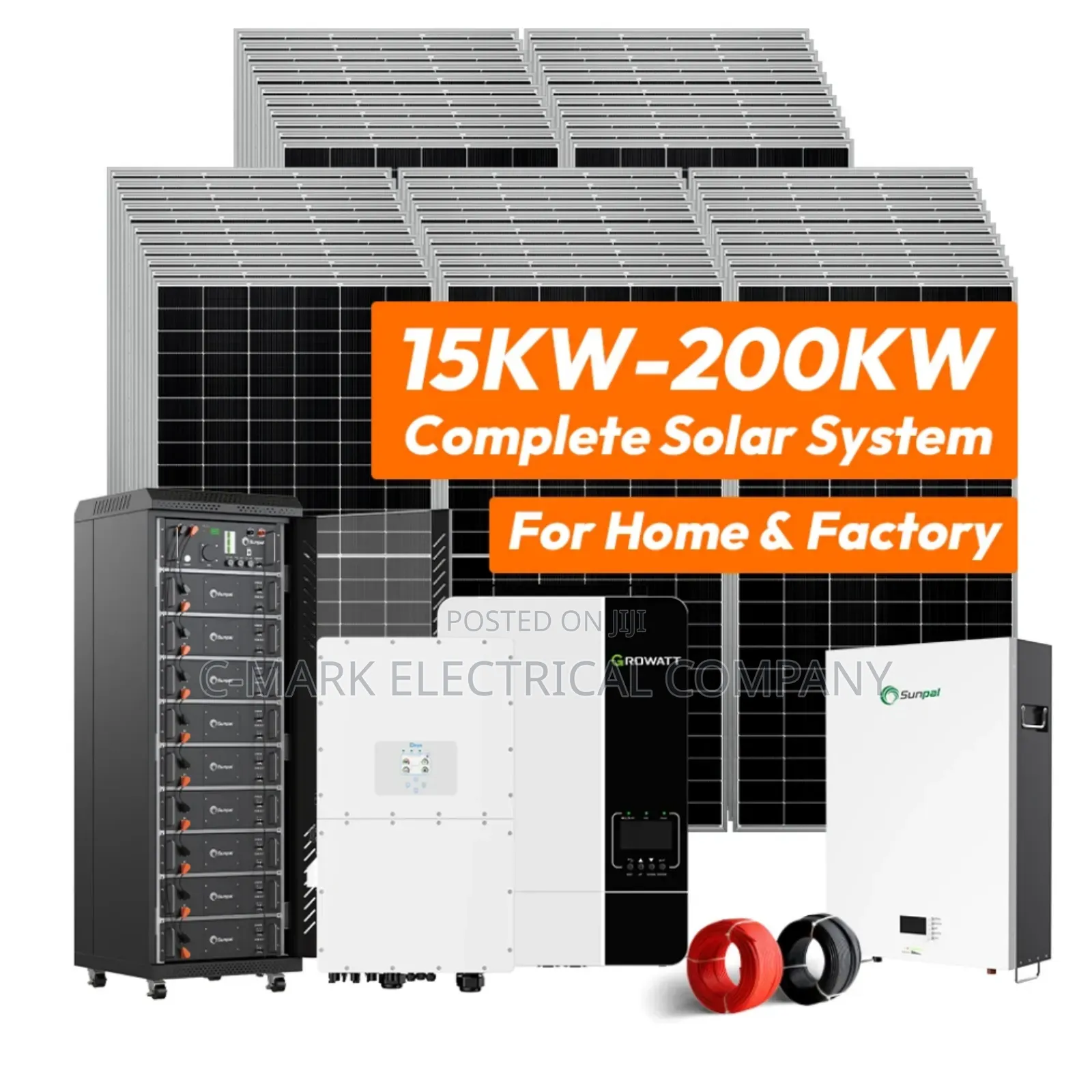 Complete House Solar 6-10kva With Lithium Batteries 5-20kwh,8panels Up