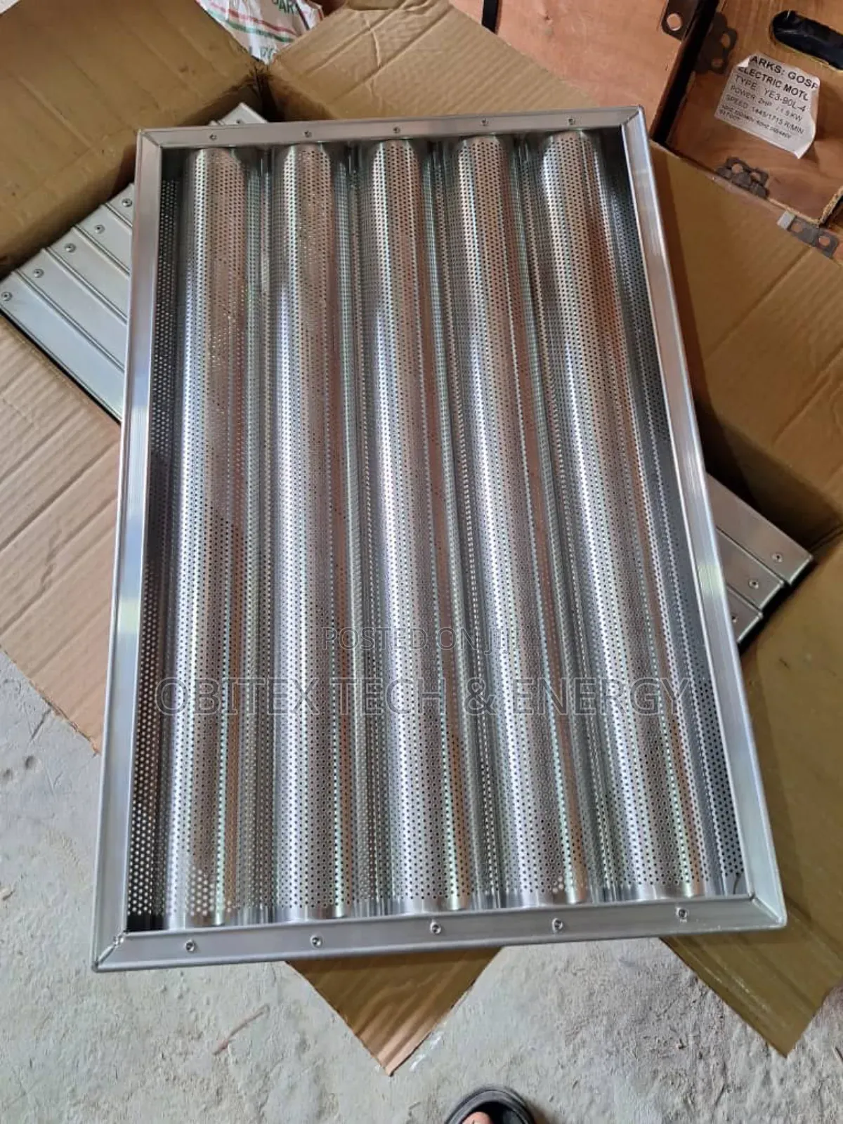 Commercial Perforated Aluminum Baguette Baking Tray – 8 Slot