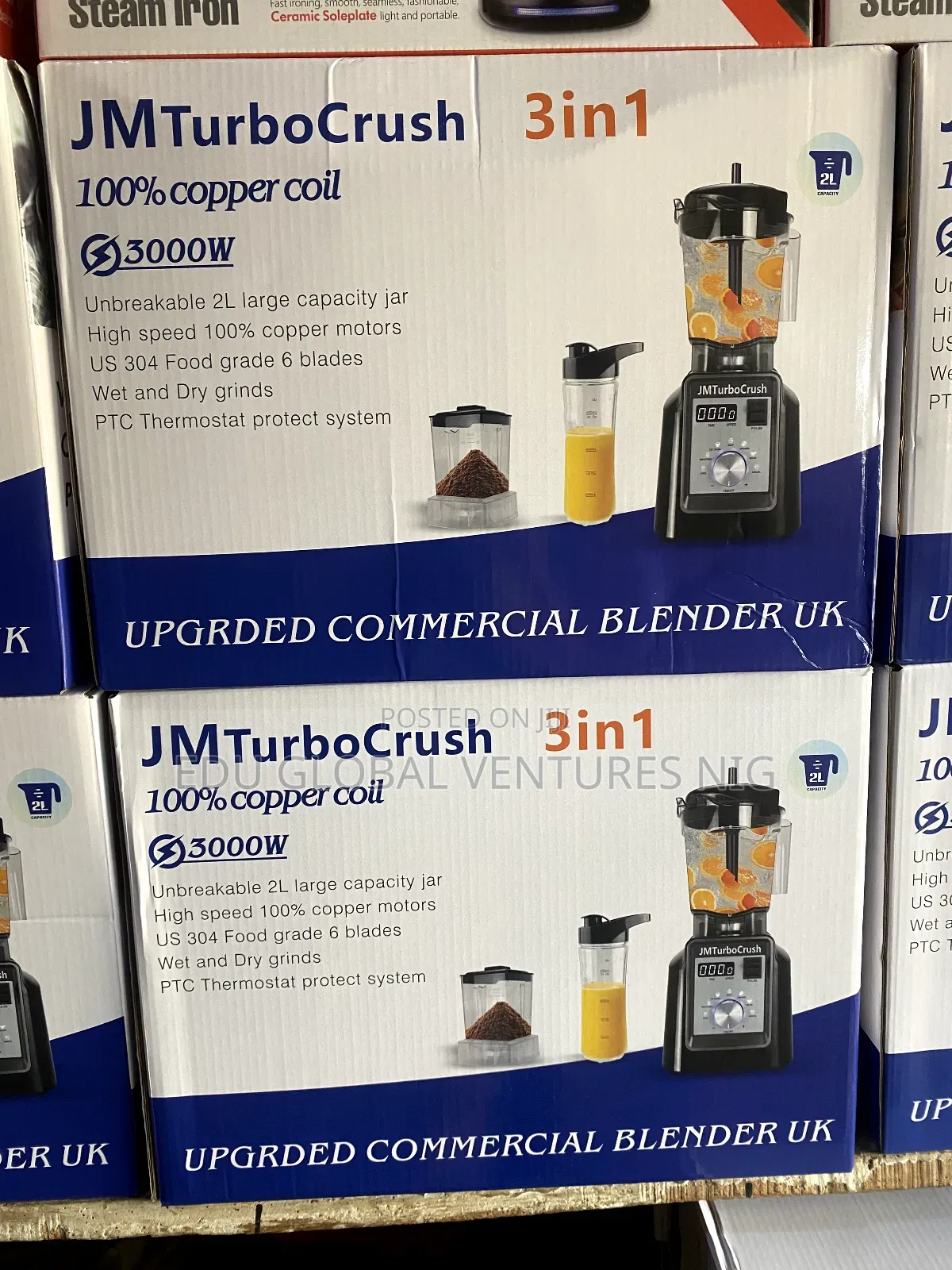 Jm Turbo Mix 3 in 1 Commercial Blender. Hs-209c. 3000watts.