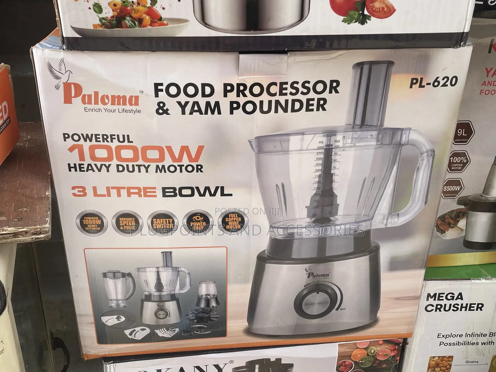 Paloma Food Processor and Yam Pounder 3liters 1000w