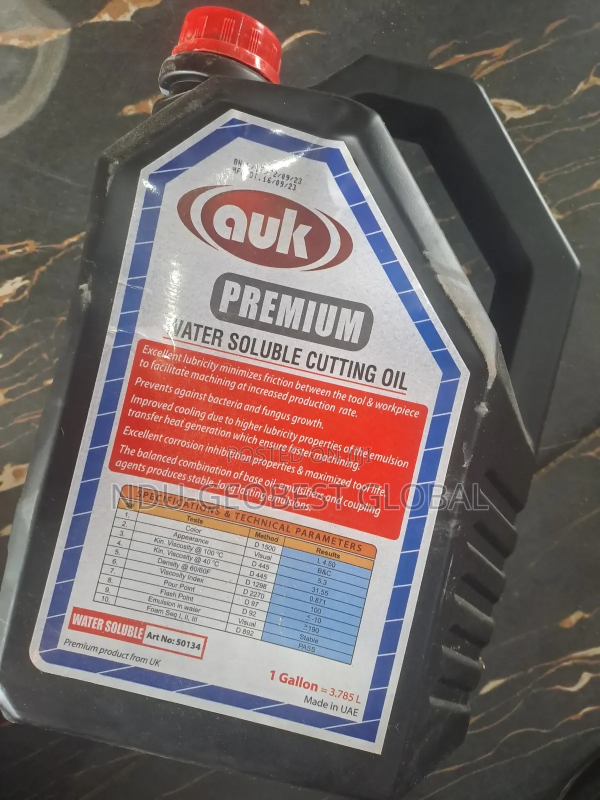 Auk Premium Water Soluble Cutting Oil