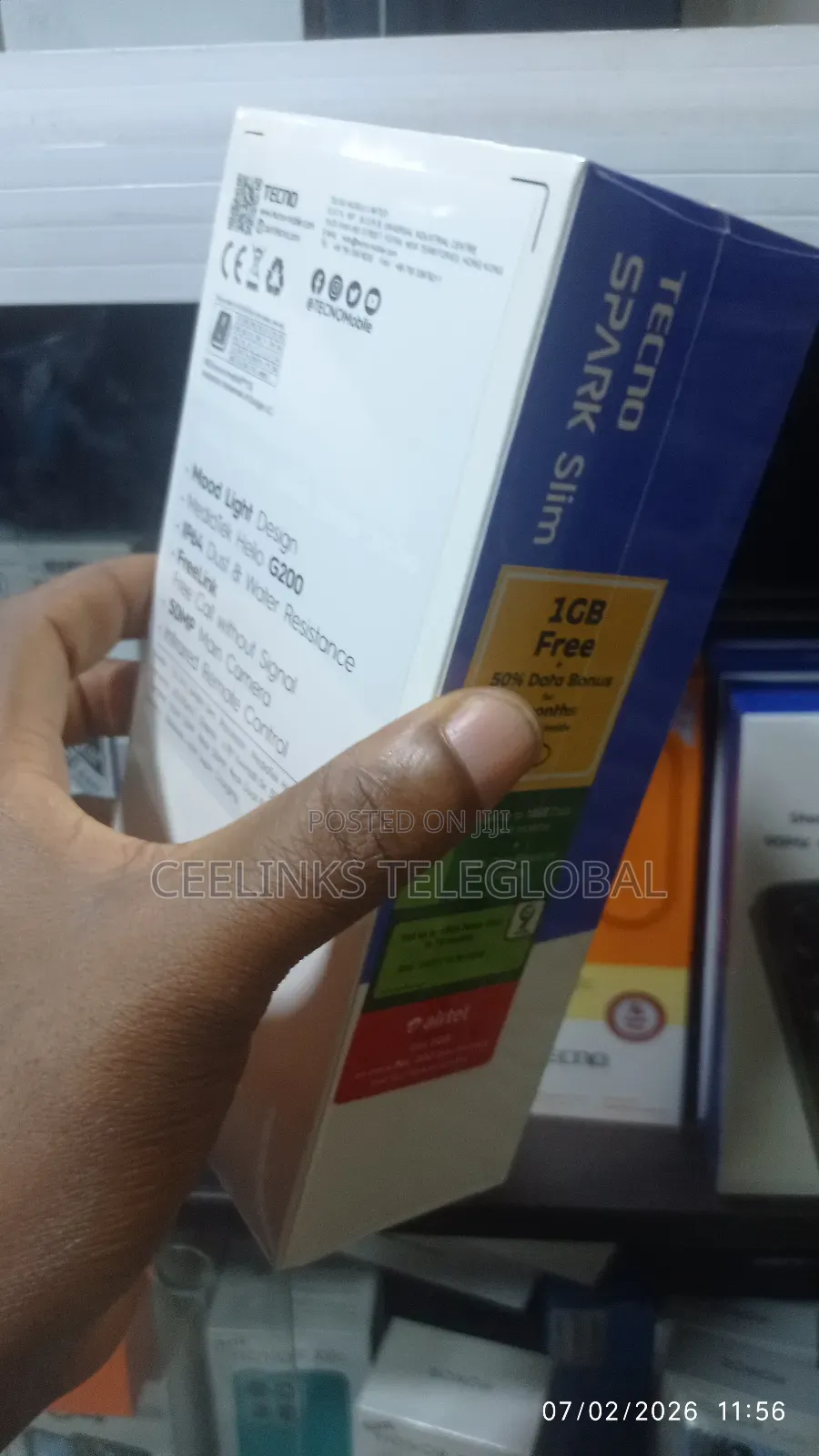 New Tecno Spark Slim 256 GB Black