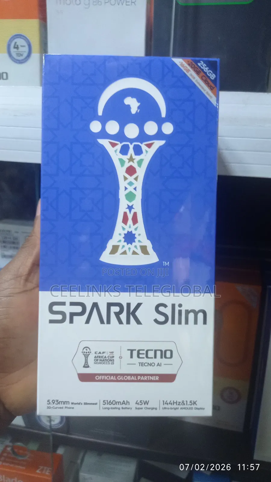 New Tecno Spark Slim 256 GB Blue