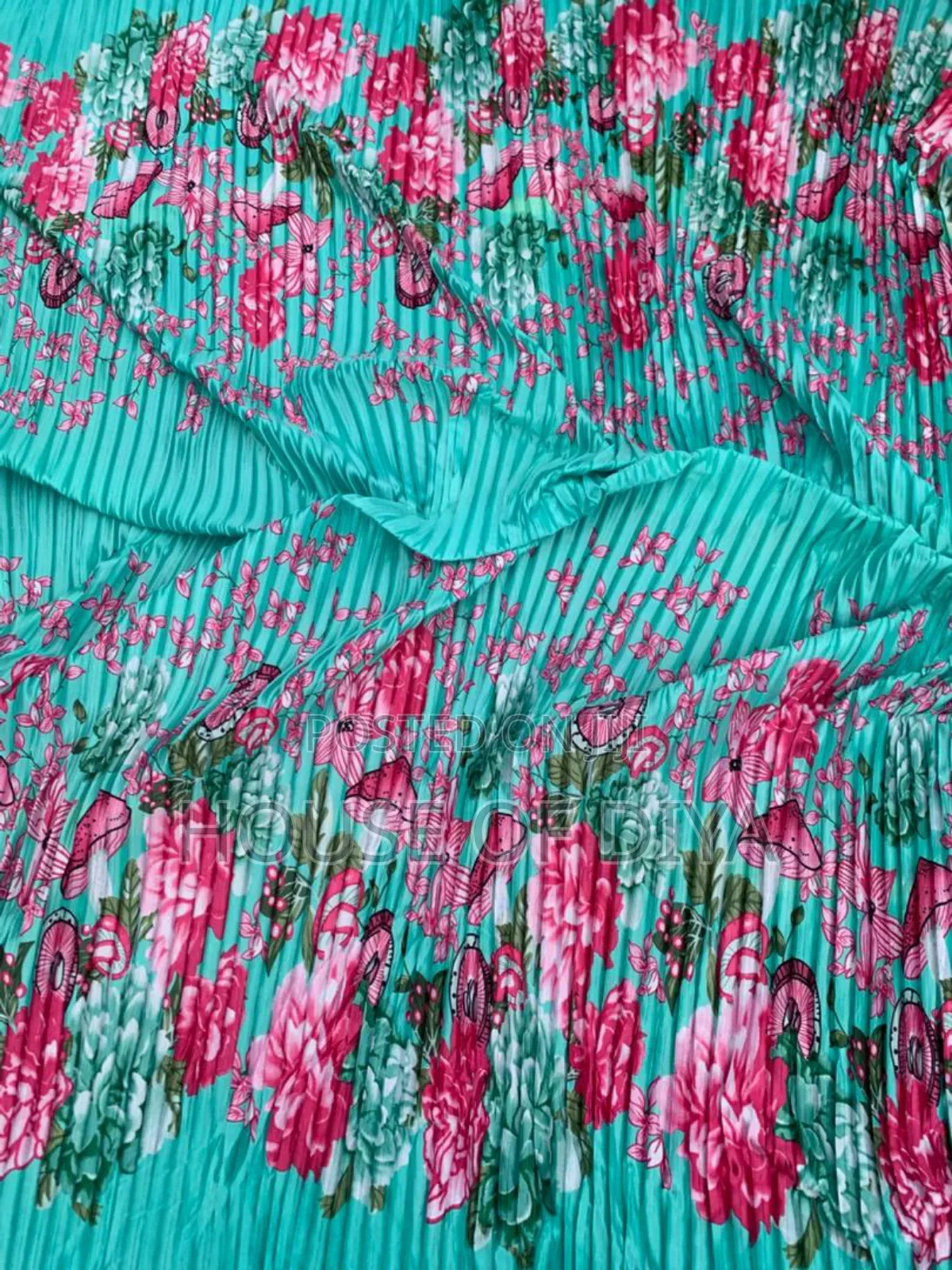 Pleated Flower Sunray Material