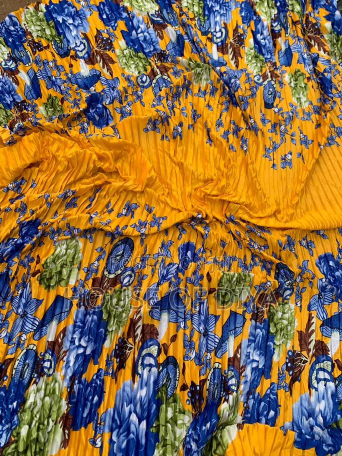 Pleated Flower Sunray Material