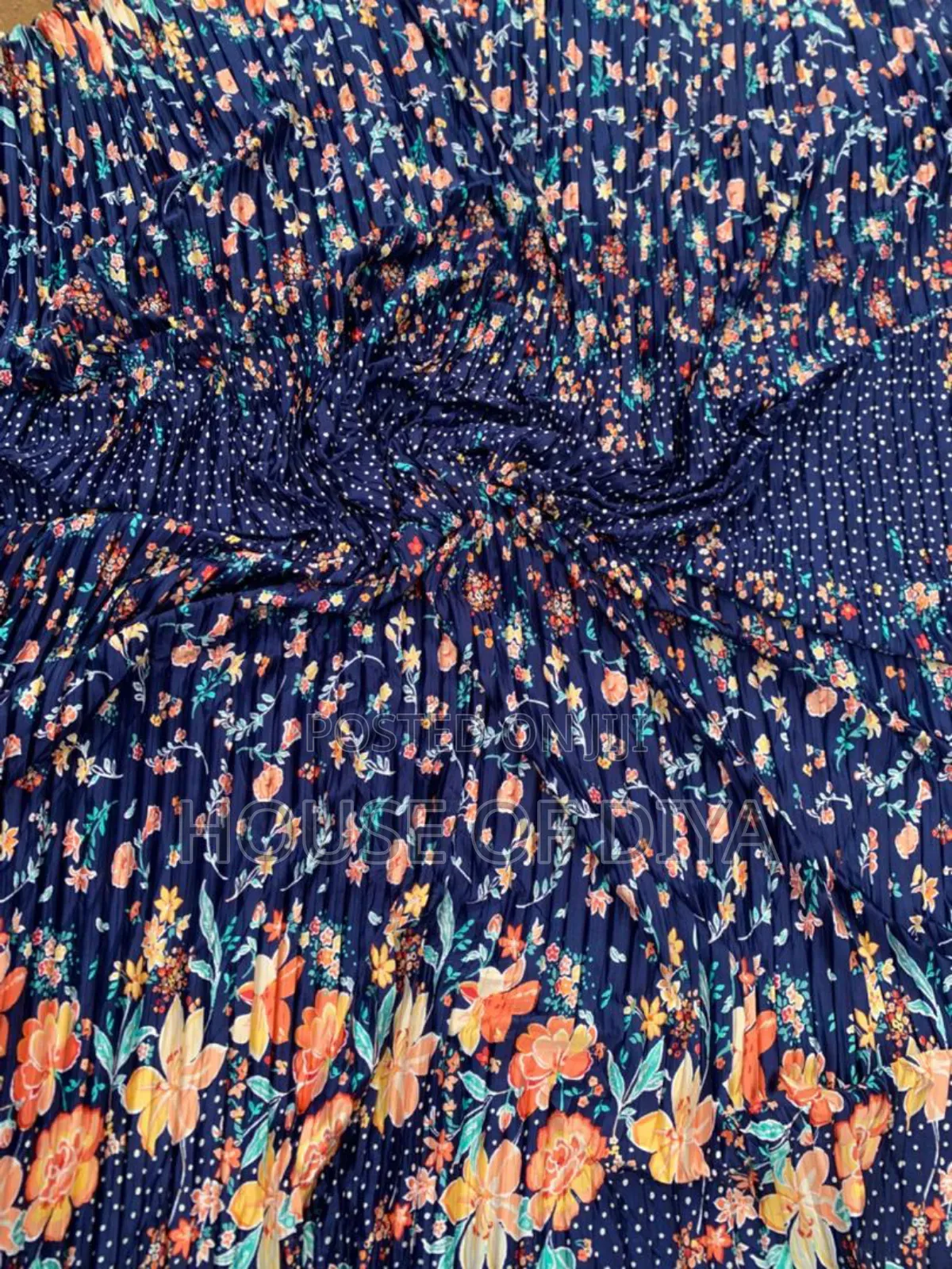 Pleated Flower Sunray Material