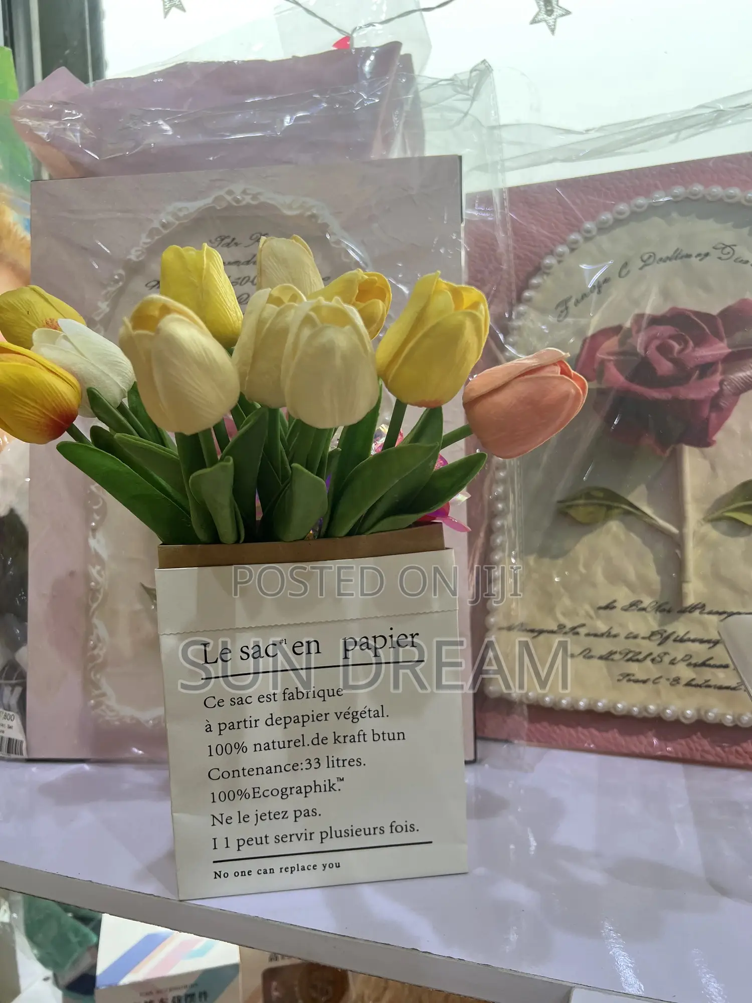 Flower Vase Tulips Vase Gift Bag