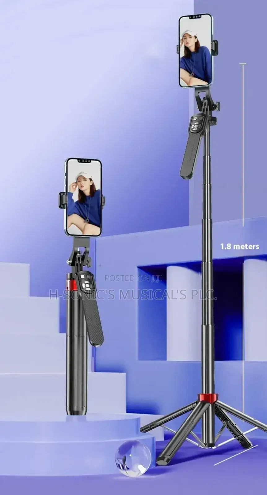 P185tk Is a Multifunctional 1.8-Meter Extendable Tripod Kit.