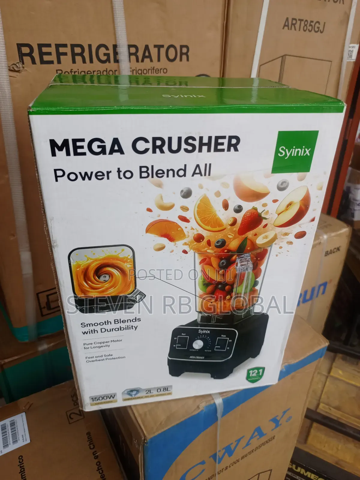 Syinix Mega Crusher Blender – 2l | 1500w Super Power