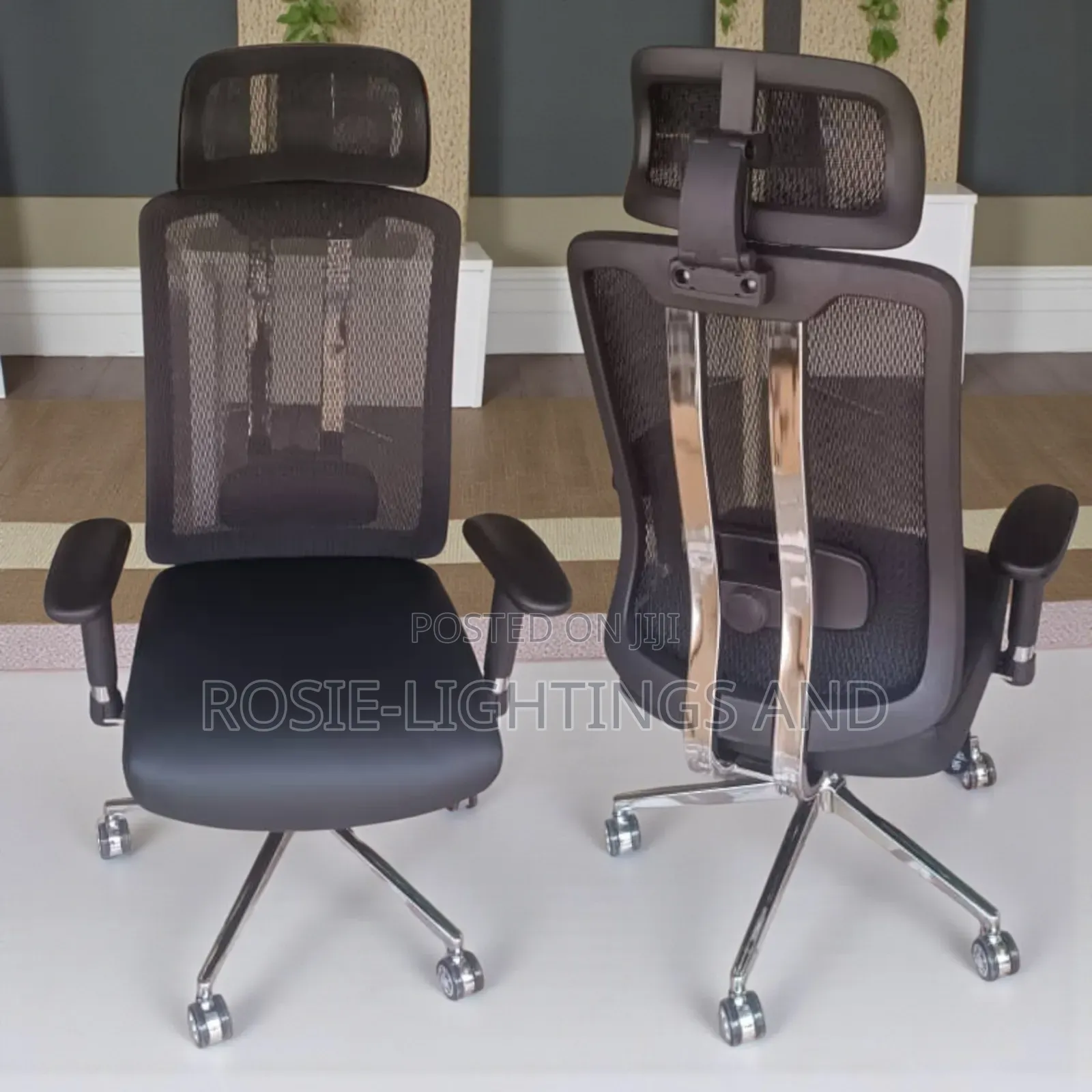 Executive Fabric Leather Egornomic Office Chair ( 3d Armrest )