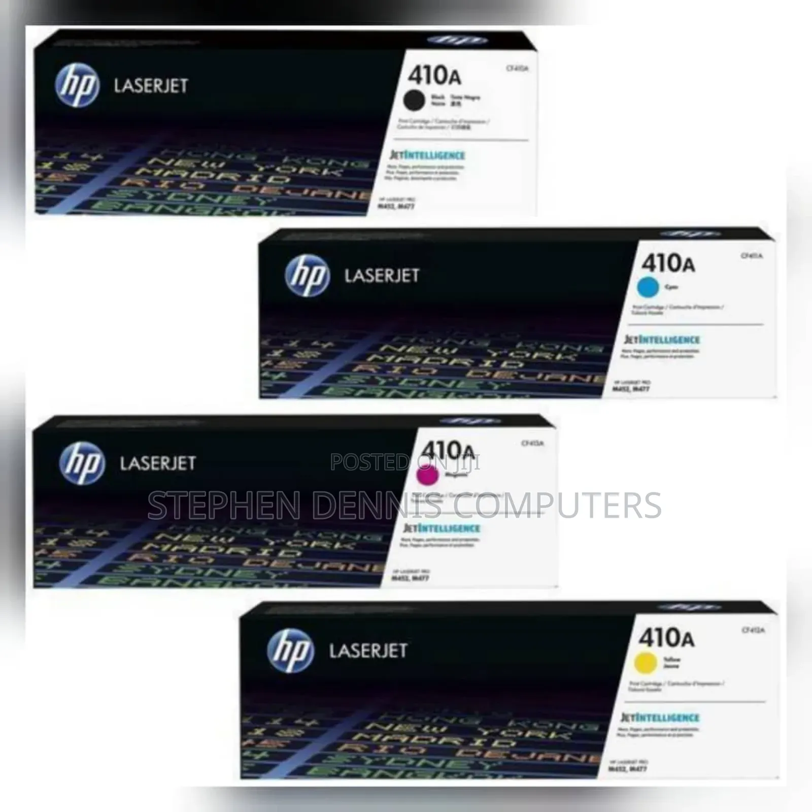 Hp 410a Original Laserjet Toner Cartridges (Black Cyan Magenta Yellow)