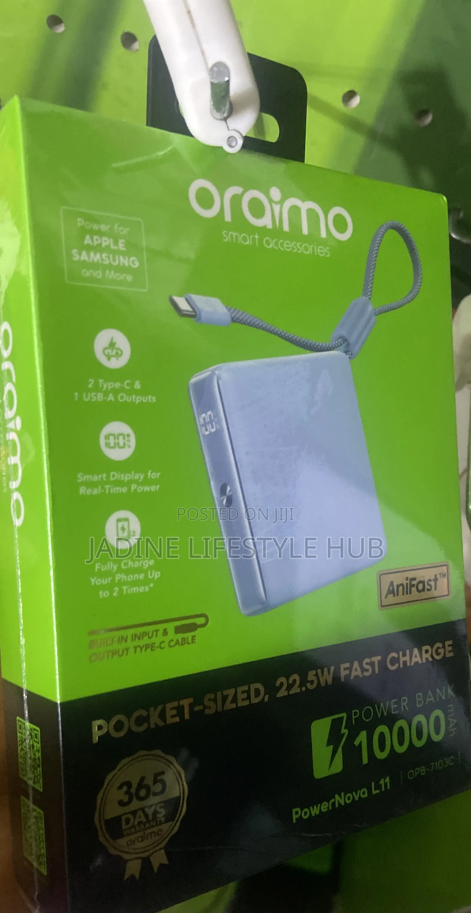 Pocket Sized 22.5w Fast Charge 10000mah Power Bank