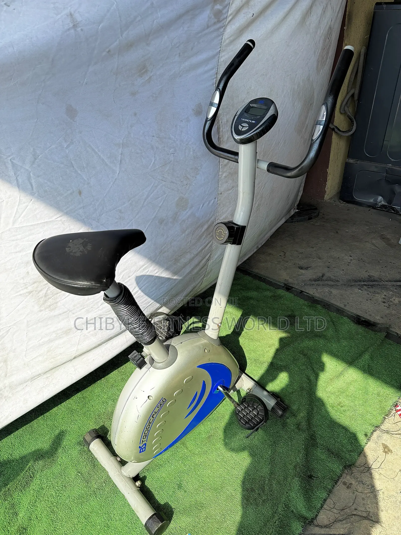 Tropical Stationary Bike With Pulse Rate Sensor