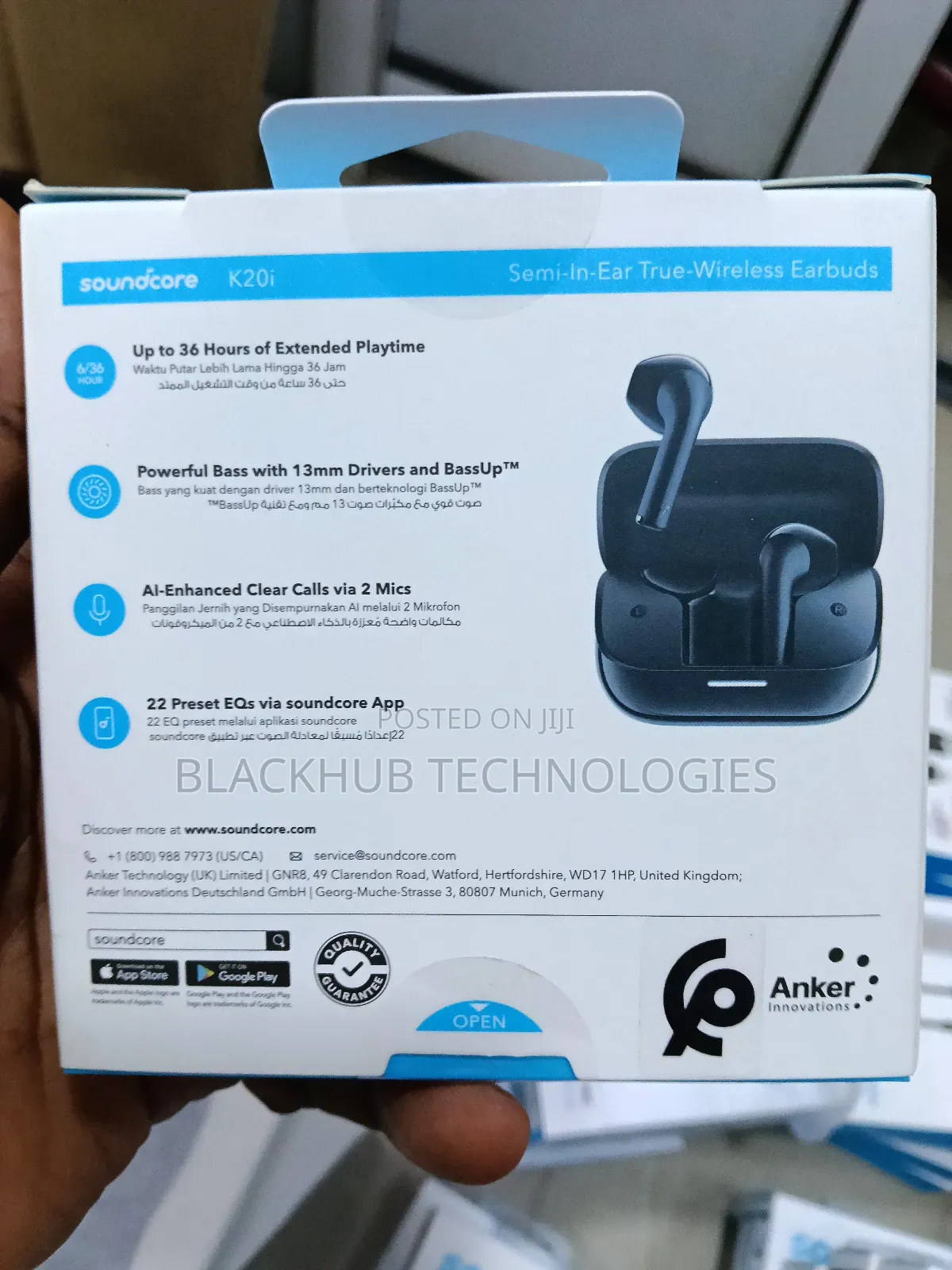 Anker Soundcore K20i Earbud Ergonomic Comfort