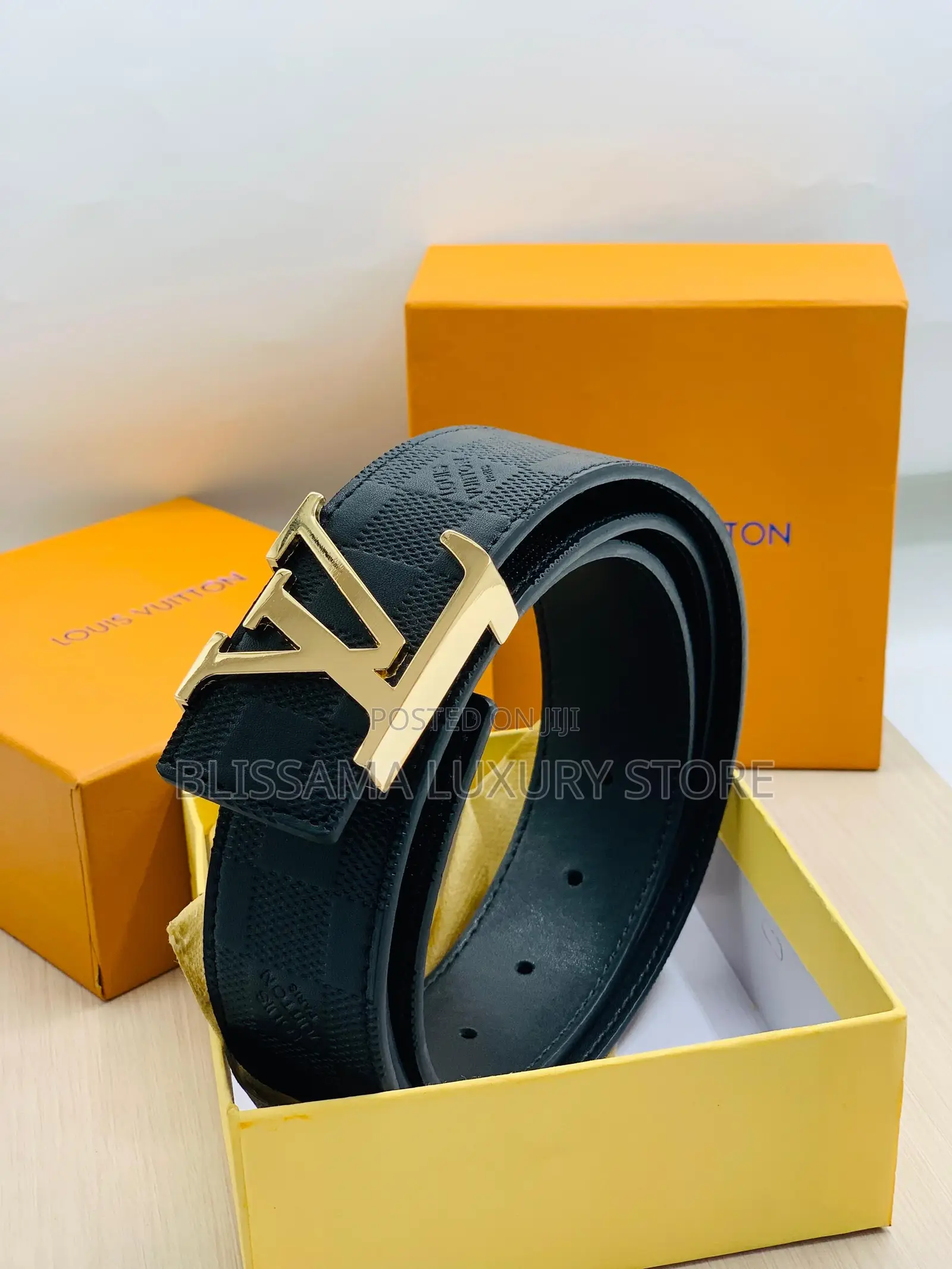 Quality Louis Vuitton Men’S Leather Belt – Durable – Black