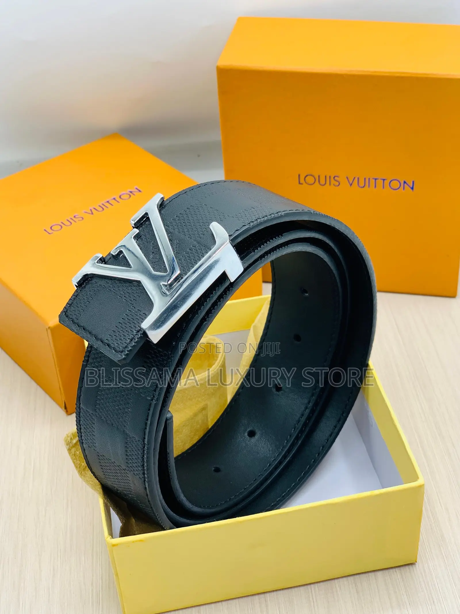 Quality Louis Vuitton Men’S Leather Belt – Durable – Black