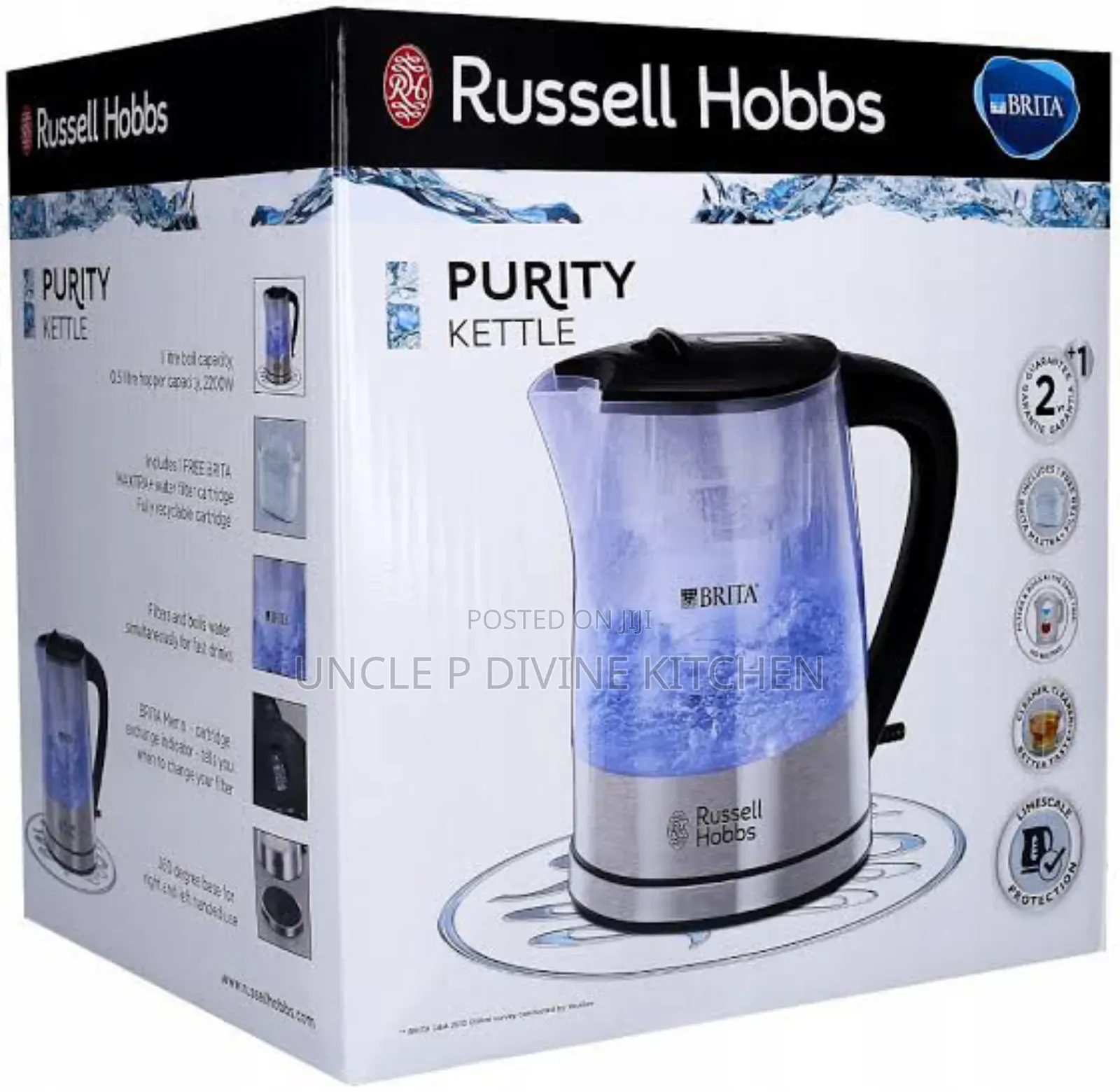 Russell Hubbs Purity Electric Kettle,1.5l Capacity.