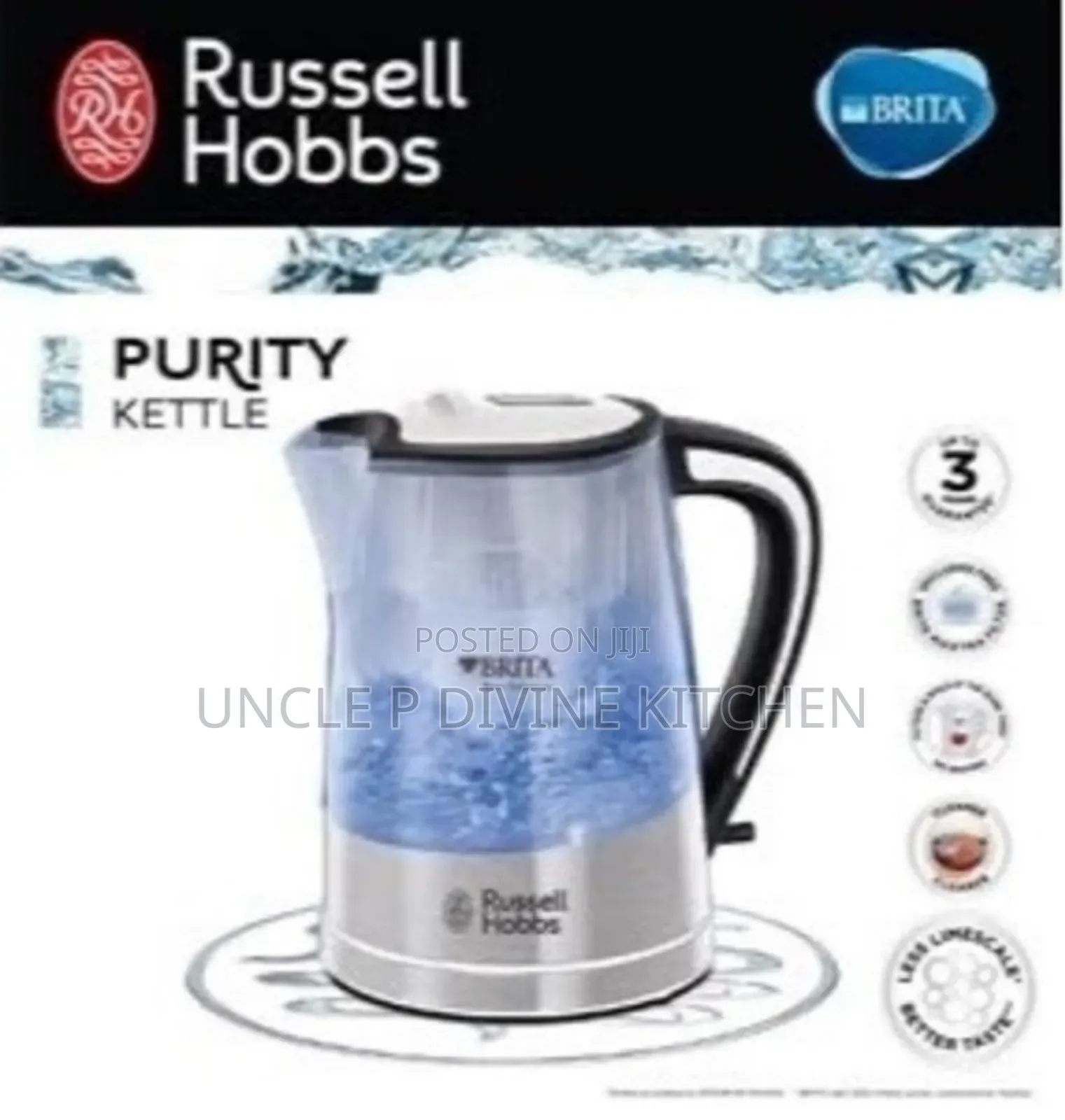 Russell Hubbs Purity Electric Kettle,1.5l Capacity.