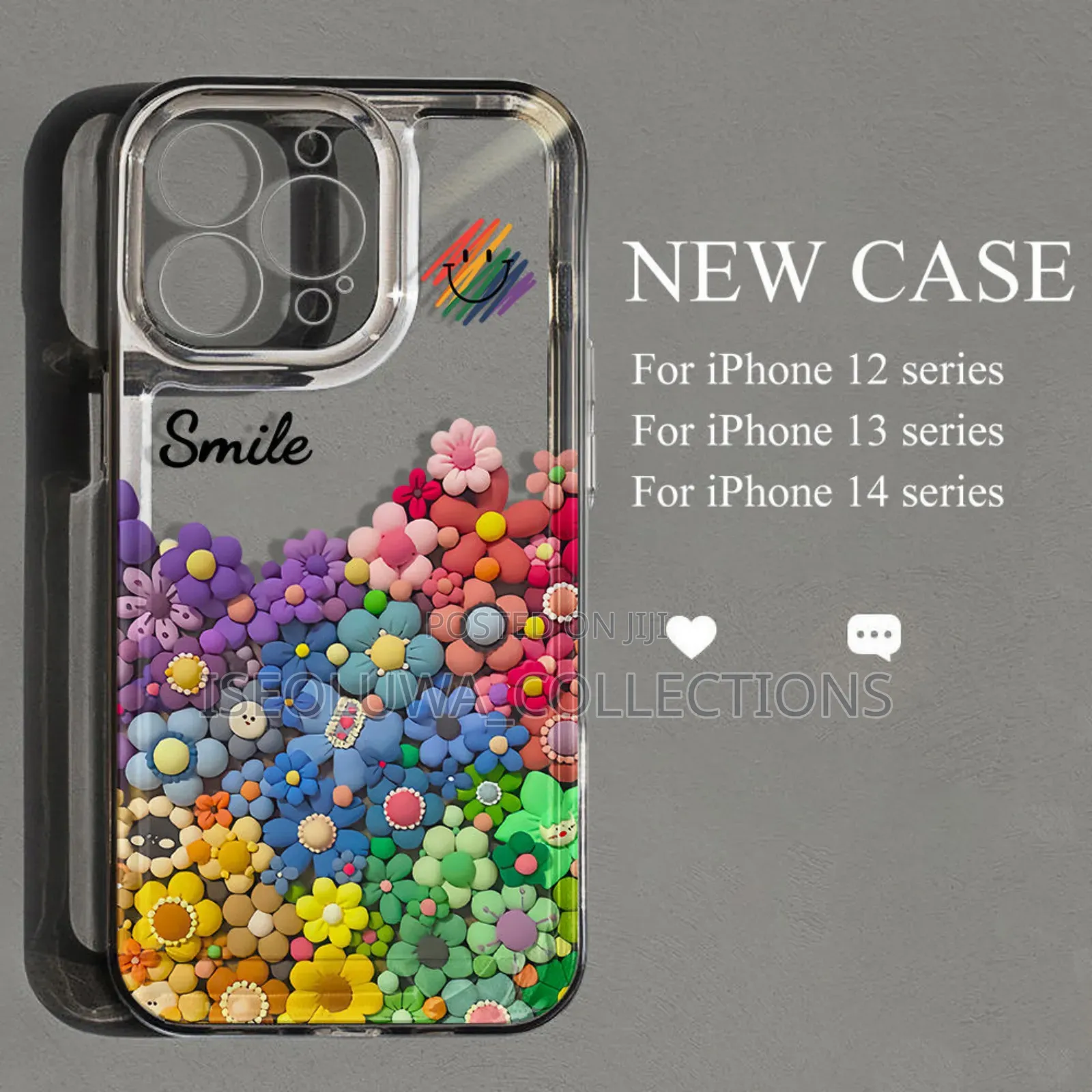 Luxury Cat Ear Mirror Phone Case – Shockproof Soft Silicone Cover.