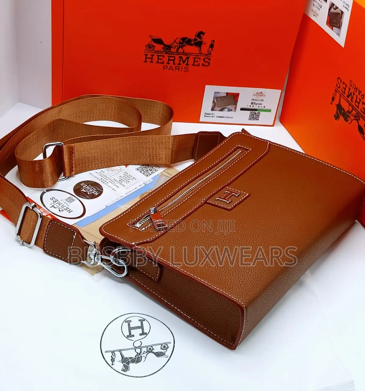 Hermes Crossbody Bag for Men Fully Boxed